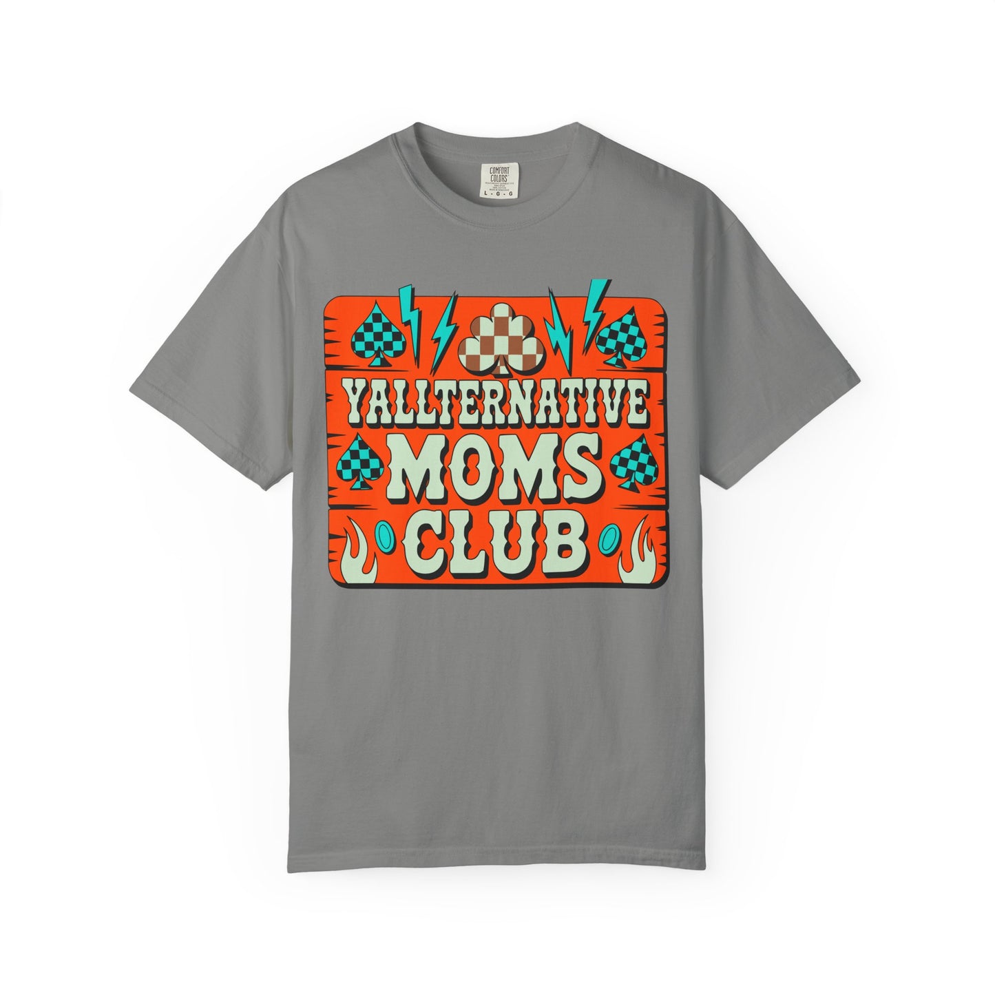 Yallternative Moms Club T-Shirt | Fun Unisex Tee for Moms | Perfect Gift | Casual Wear | Summer Vibes | Trendy Graphic Tee