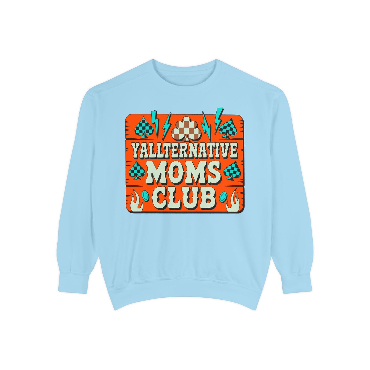 Yallternative Moms Club Sweatshirt | Cozy Unisex Apparel for Moms | Perfect Gift for Mother's Day, Casual Wear, Club Events