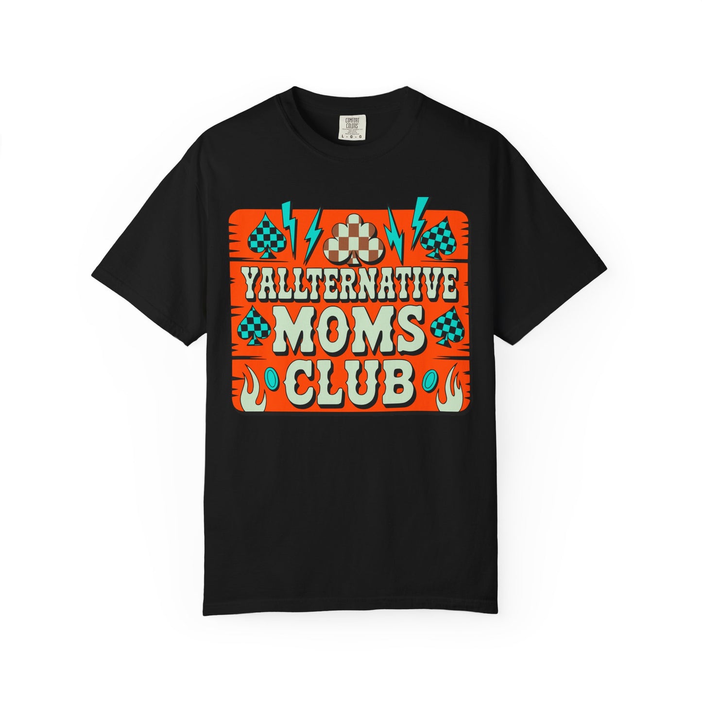 Yallternative Moms Club T-Shirt | Fun Unisex Tee for Moms | Perfect Gift | Casual Wear | Summer Vibes | Trendy Graphic Tee