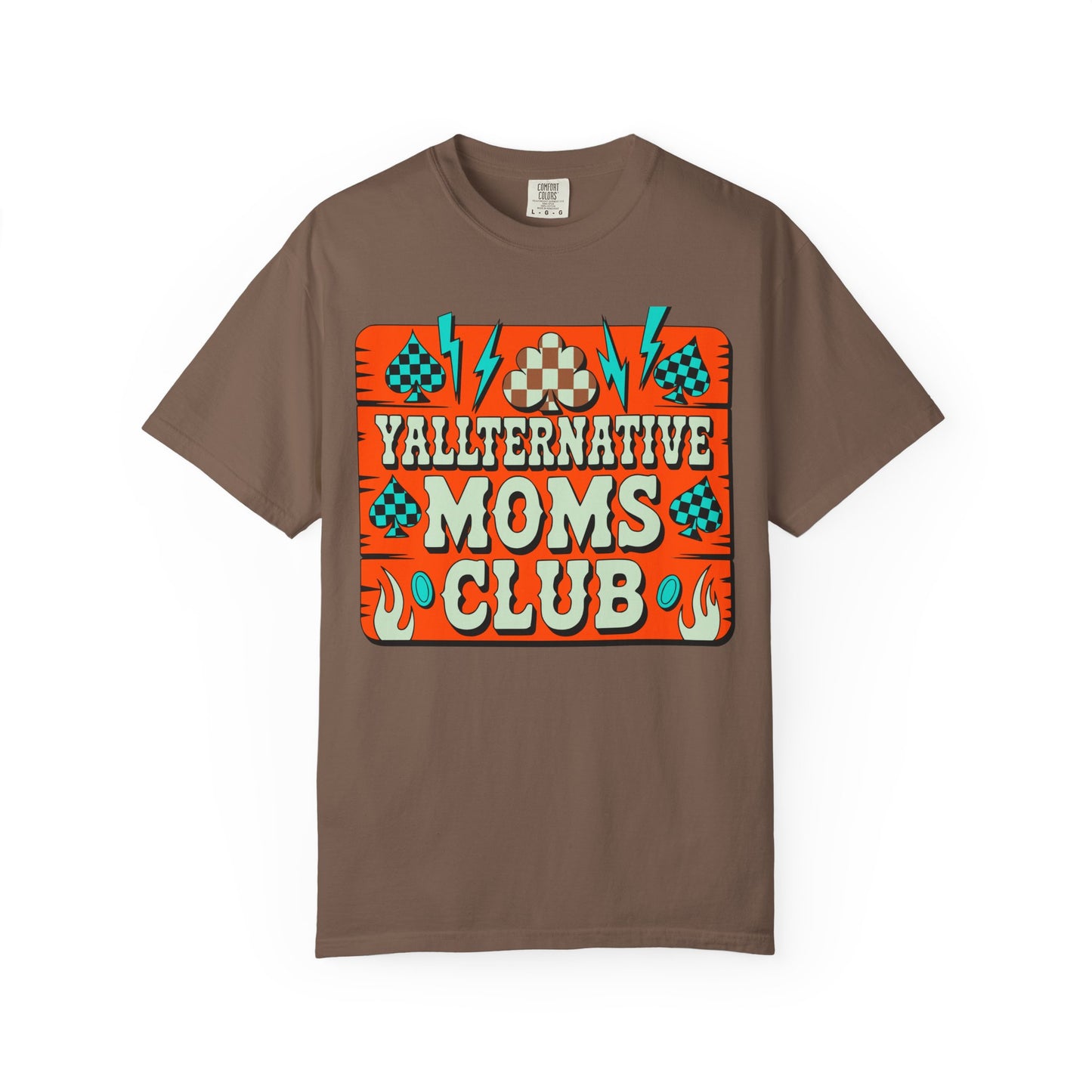 Yallternative Moms Club T-Shirt | Fun Unisex Tee for Moms | Perfect Gift | Casual Wear | Summer Vibes | Trendy Graphic Tee