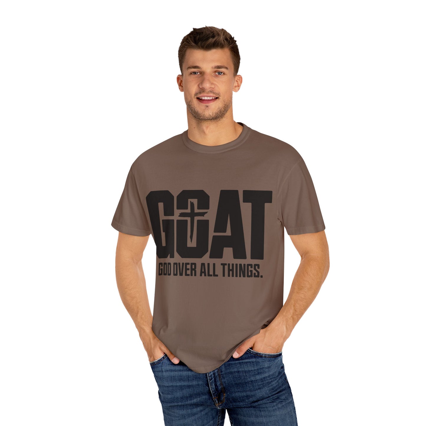God Over All Things T-Shirt, Unisex Vintage Tee, Casual Christian Apparel, Faith-Based Gifts, Everyday Wear, Inspirational Tops