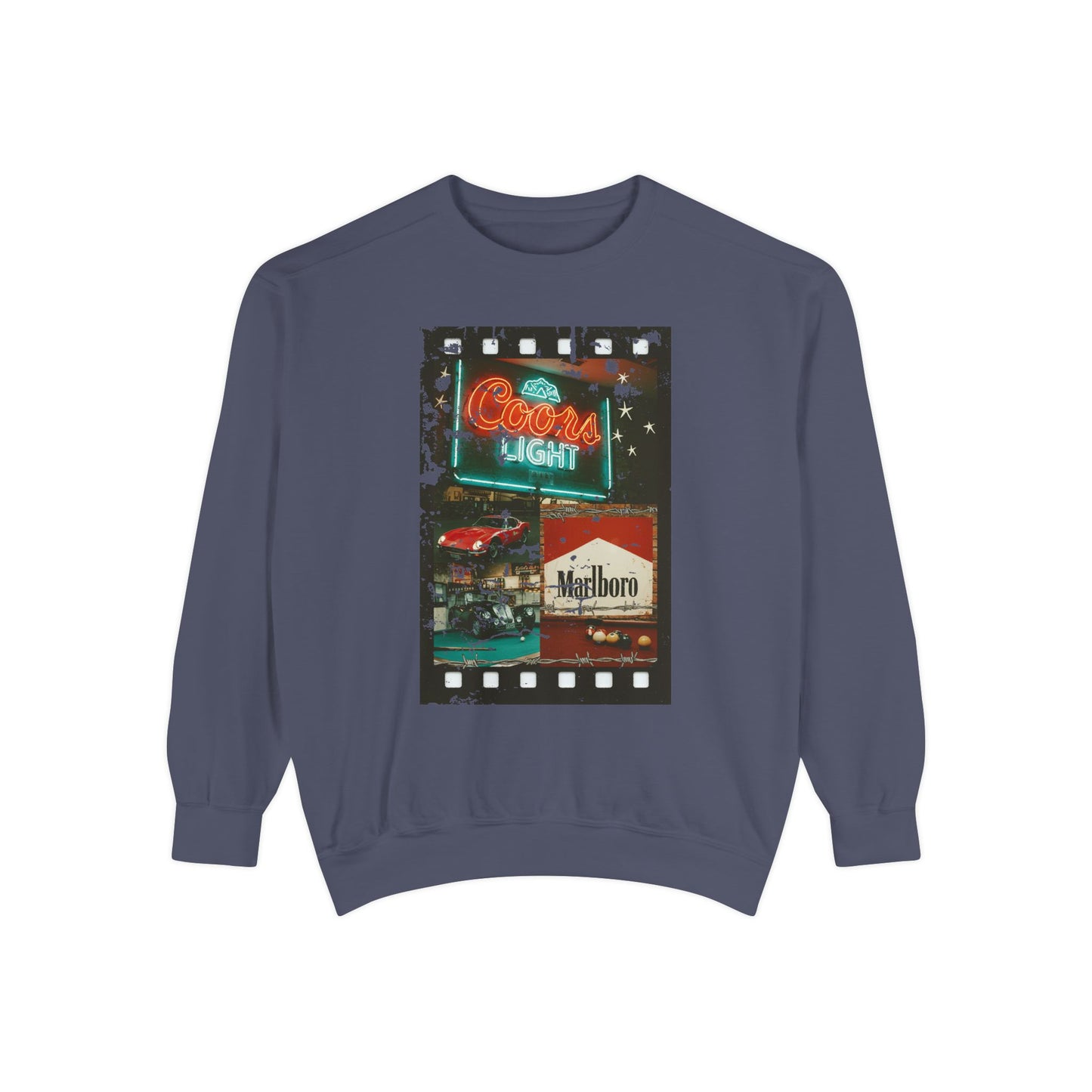 Retro Film Night Sweatshirt, Cozy Unisex Sweatshirt, Movie Night Gift, Vintage Style Crewneck, Casual Lounge Wear, Great for Film Lovers