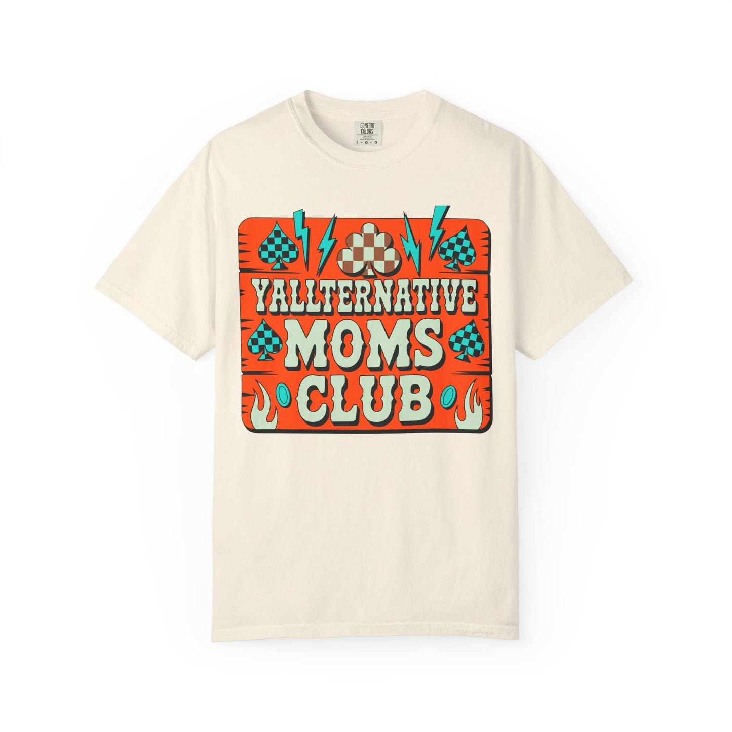 Yallternative Moms Club T-Shirt | Fun Unisex Tee for Moms | Perfect Gift | Casual Wear | Summer Vibes | Trendy Graphic Tee