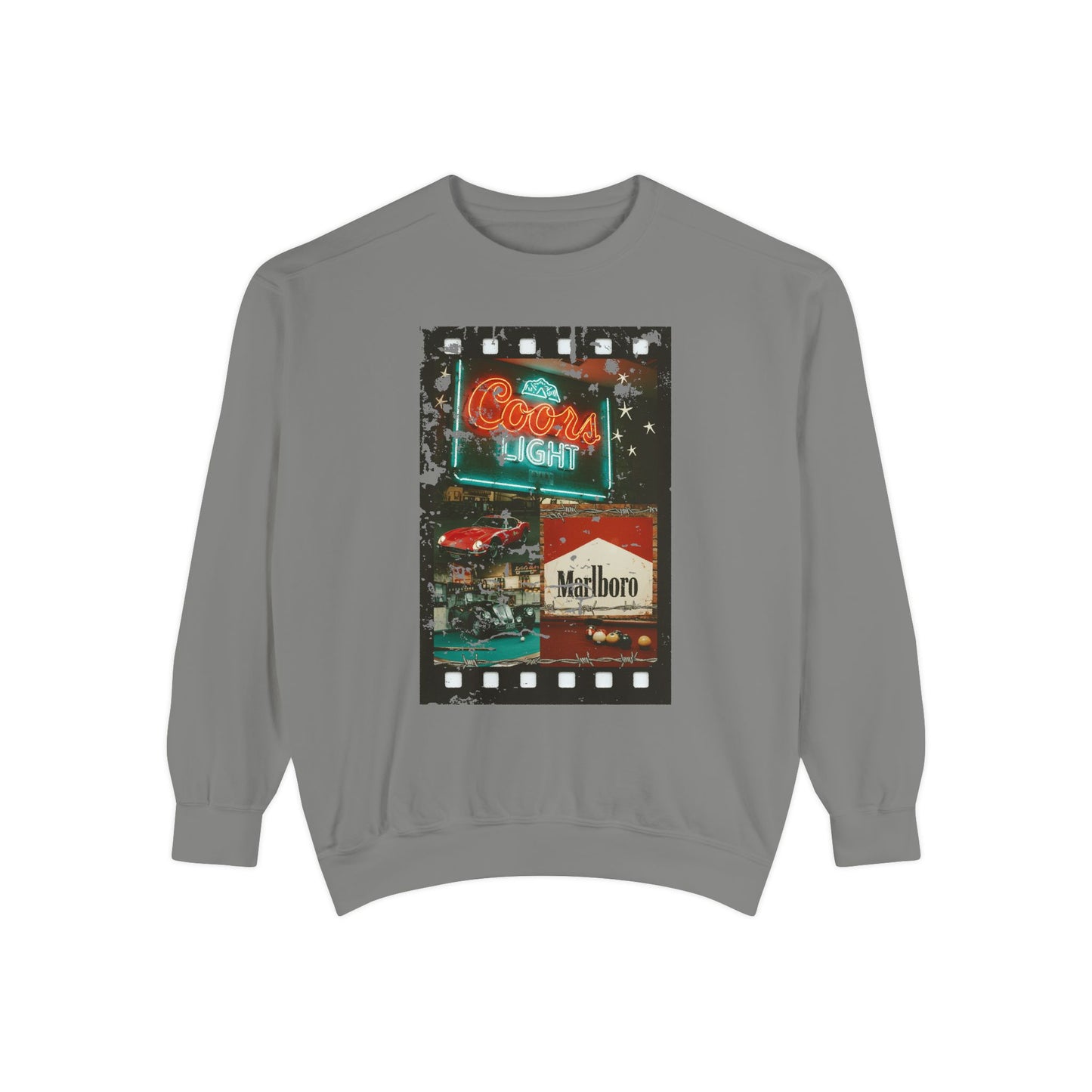 Retro Film Night Sweatshirt, Cozy Unisex Sweatshirt, Movie Night Gift, Vintage Style Crewneck, Casual Lounge Wear, Great for Film Lovers