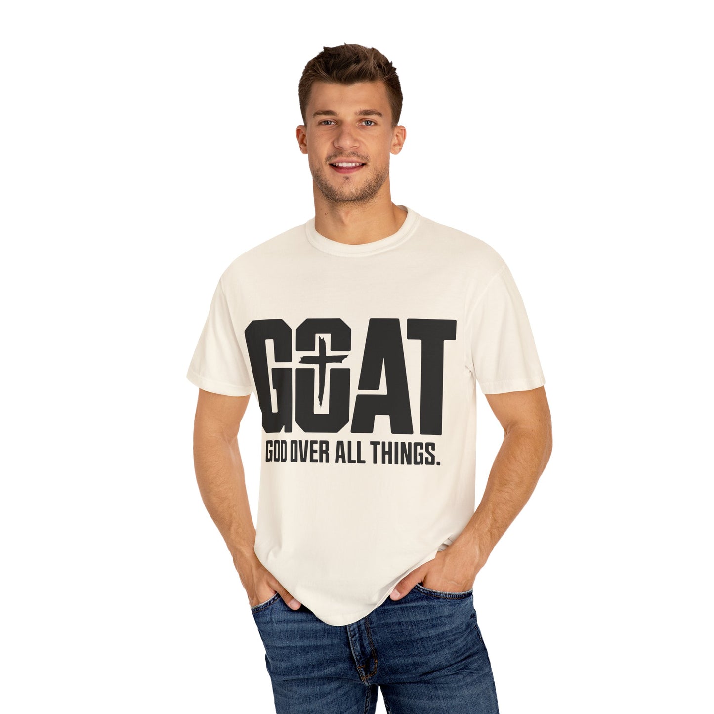 God Over All Things T-Shirt, Unisex Vintage Tee, Casual Christian Apparel, Faith-Based Gifts, Everyday Wear, Inspirational Tops