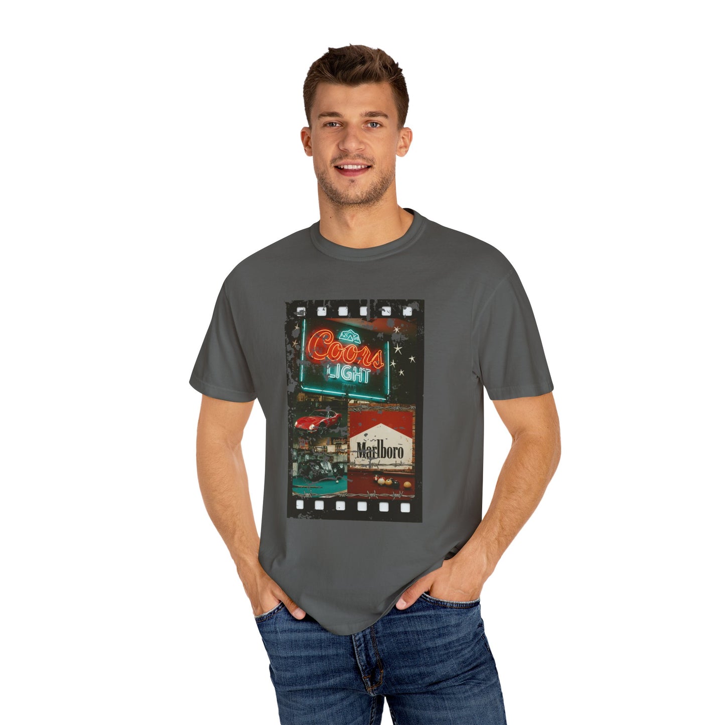 Retro Neon Sign T-Shirt, Vintage Apparel, Unisex Graphic Tee, Casual Wear, Gift for Him/Her, Street Style Outfit