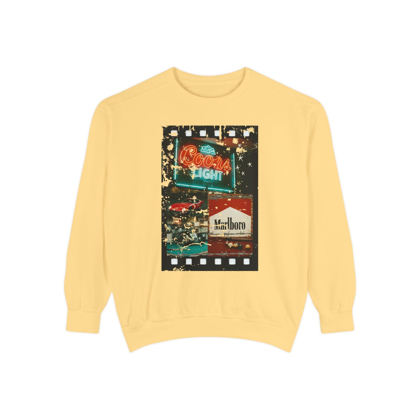 Retro Film Night Sweatshirt, Cozy Unisex Sweatshirt, Movie Night Gift, Vintage Style Crewneck, Casual Lounge Wear, Great for Film Lovers