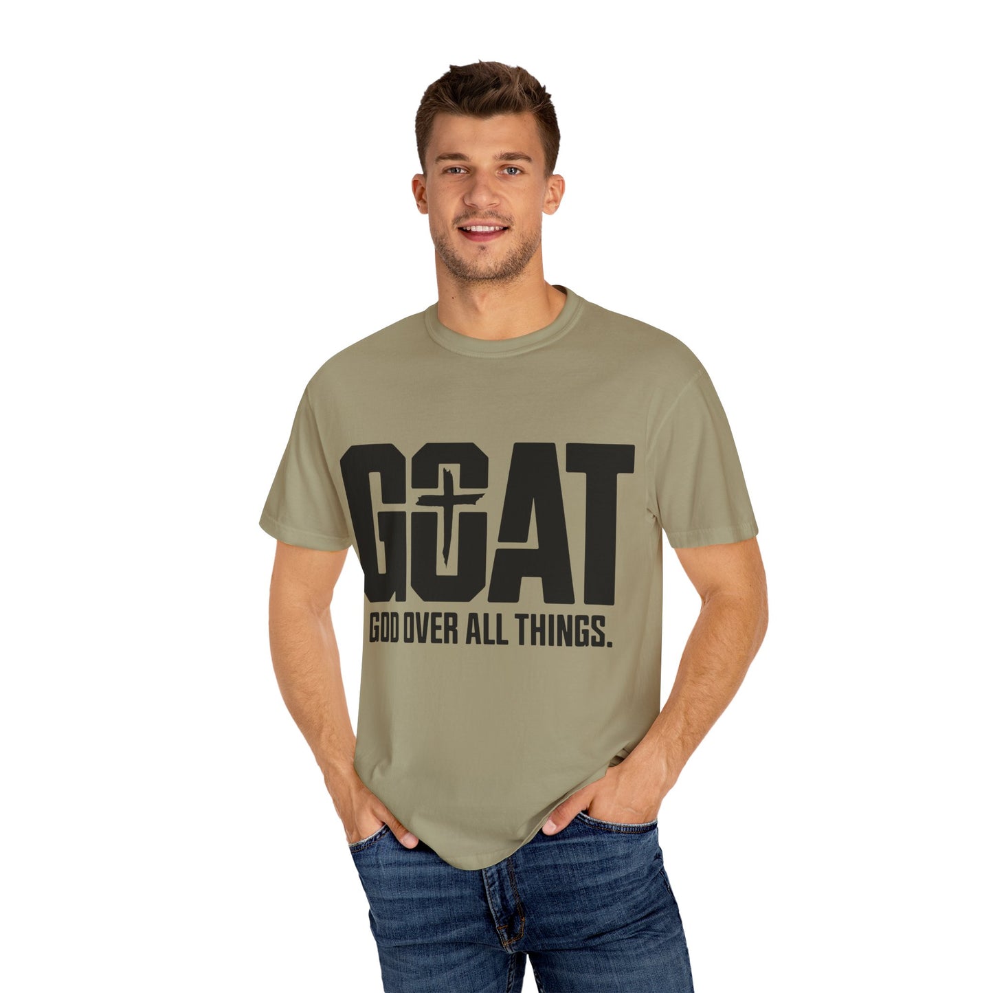 God Over All Things T-Shirt, Unisex Vintage Tee, Casual Christian Apparel, Faith-Based Gifts, Everyday Wear, Inspirational Tops