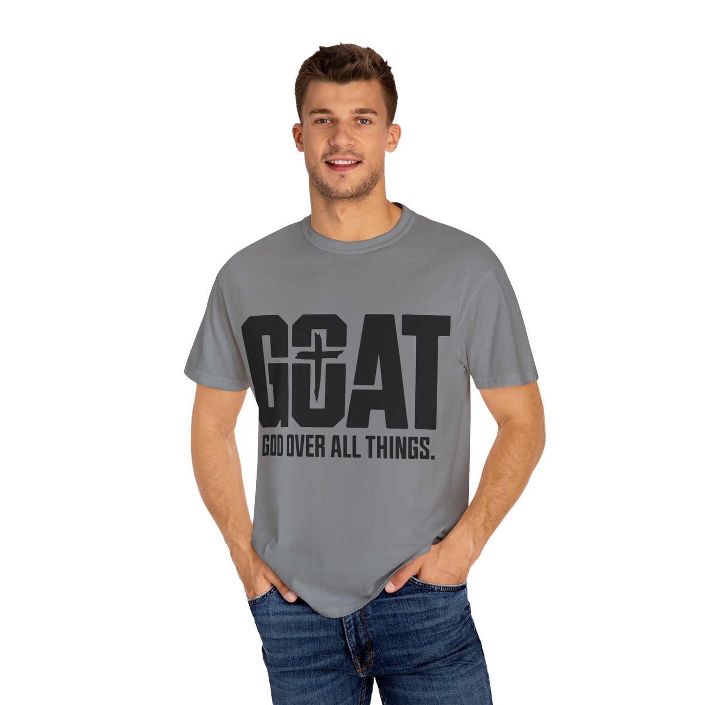 God Over All Things T-Shirt, Unisex Vintage Tee, Casual Christian Apparel, Faith-Based Gifts, Everyday Wear, Inspirational Tops