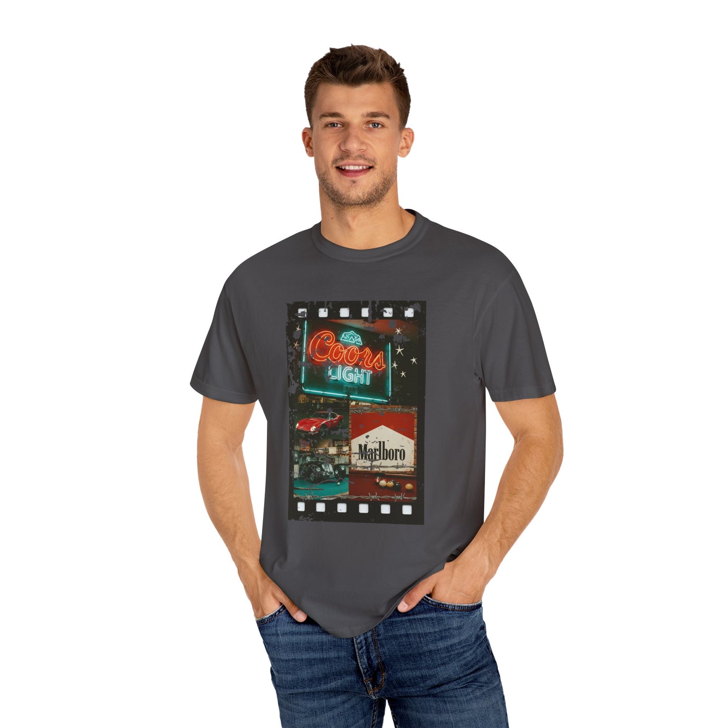 Retro Neon Sign T-Shirt, Vintage Apparel, Unisex Graphic Tee, Casual Wear, Gift for Him/Her, Street Style Outfit