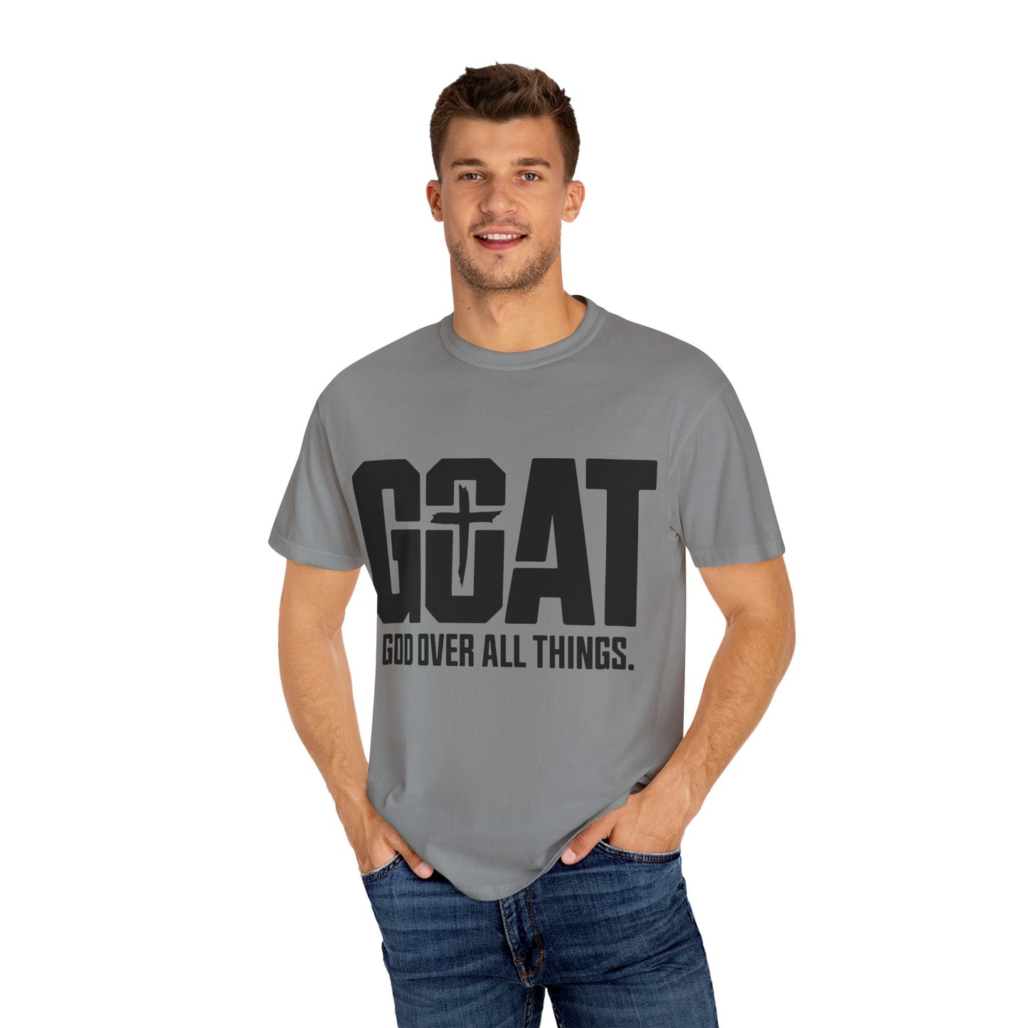 God Over All Things T-Shirt, Unisex Vintage Tee, Casual Christian Apparel, Faith-Based Gifts, Everyday Wear, Inspirational Tops