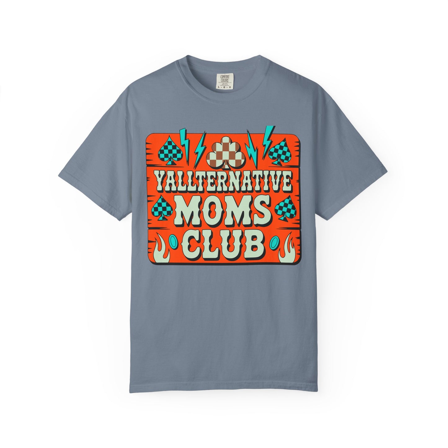 Yallternative Moms Club T-Shirt | Fun Unisex Tee for Moms | Perfect Gift | Casual Wear | Summer Vibes | Trendy Graphic Tee