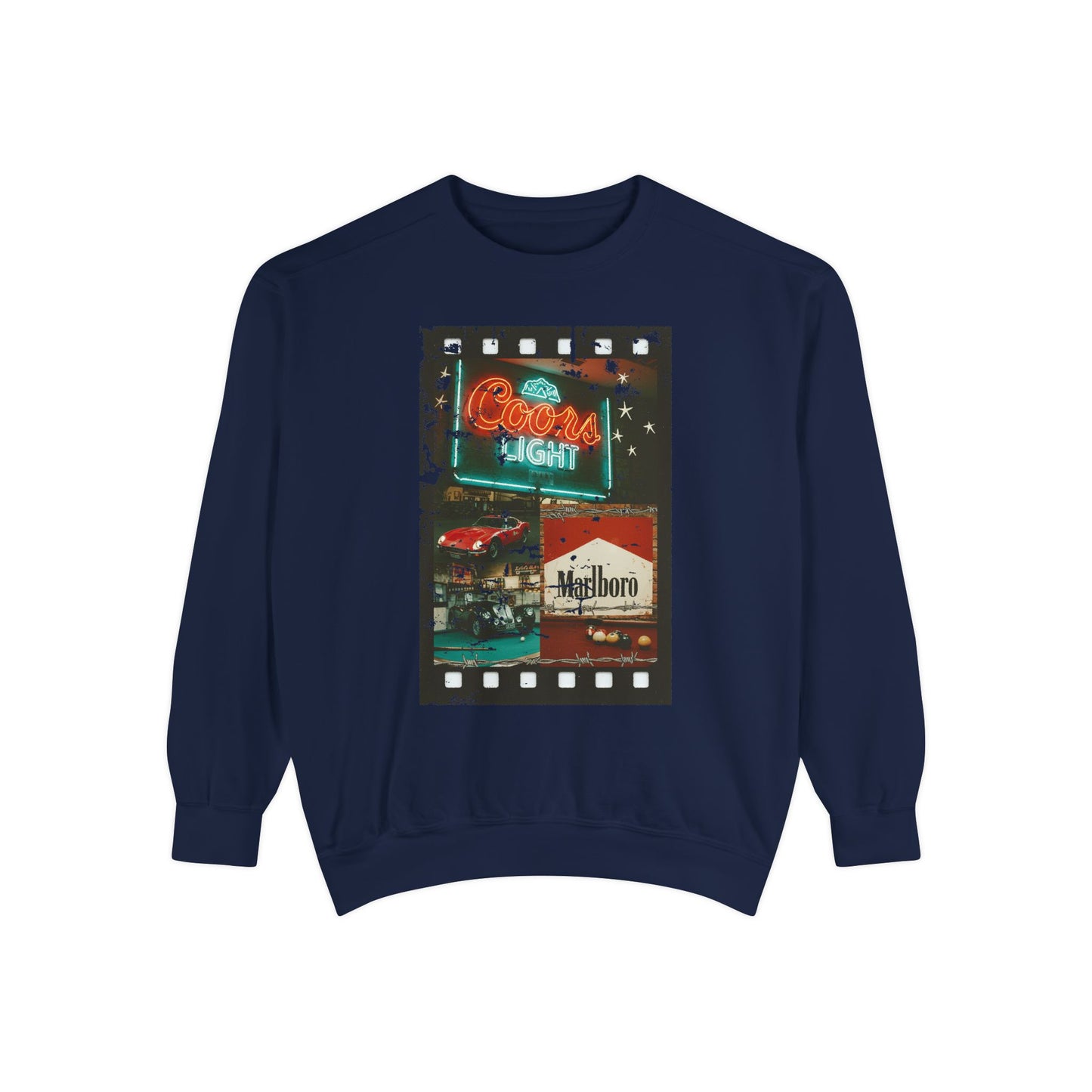 Retro Film Night Sweatshirt, Cozy Unisex Sweatshirt, Movie Night Gift, Vintage Style Crewneck, Casual Lounge Wear, Great for Film Lovers