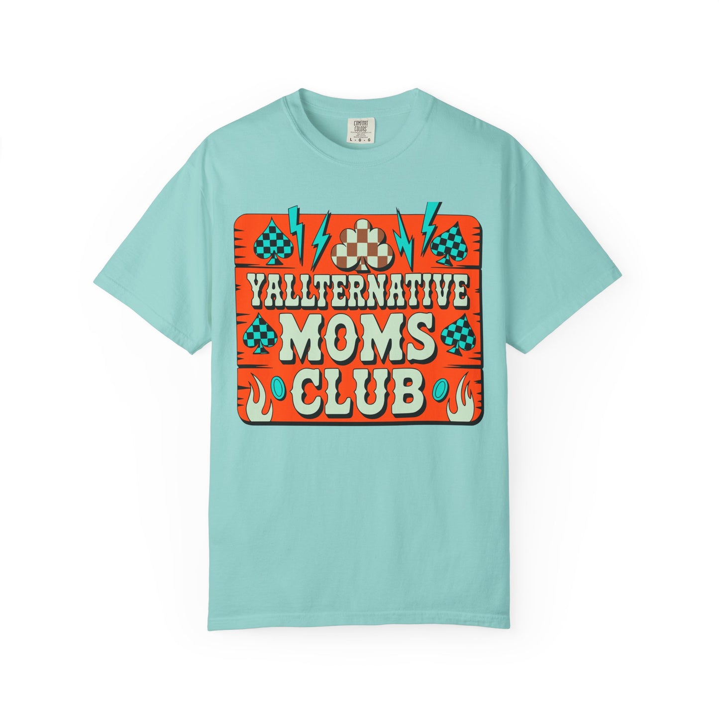 Yallternative Moms Club T-Shirt | Fun Unisex Tee for Moms | Perfect Gift | Casual Wear | Summer Vibes | Trendy Graphic Tee