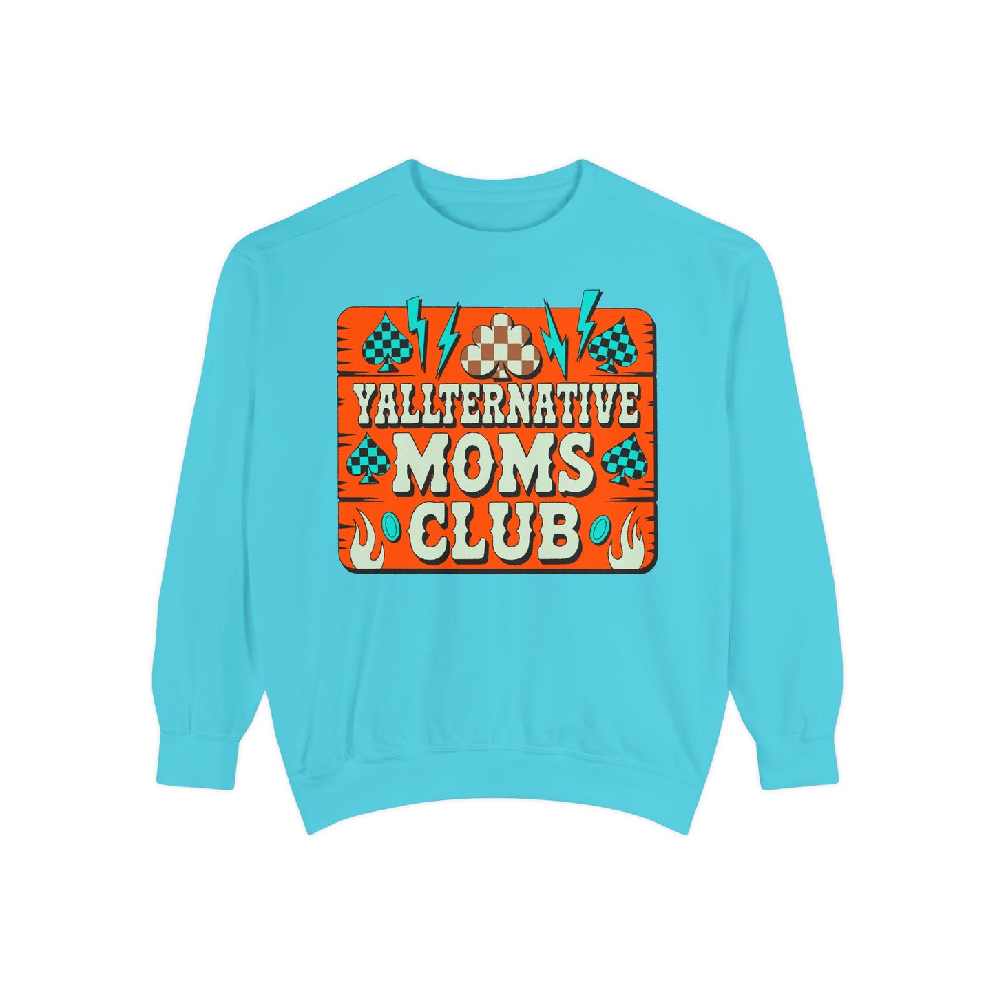 Yallternative Moms Club Sweatshirt | Cozy Unisex Apparel for Moms | Perfect Gift for Mother's Day, Casual Wear, Club Events