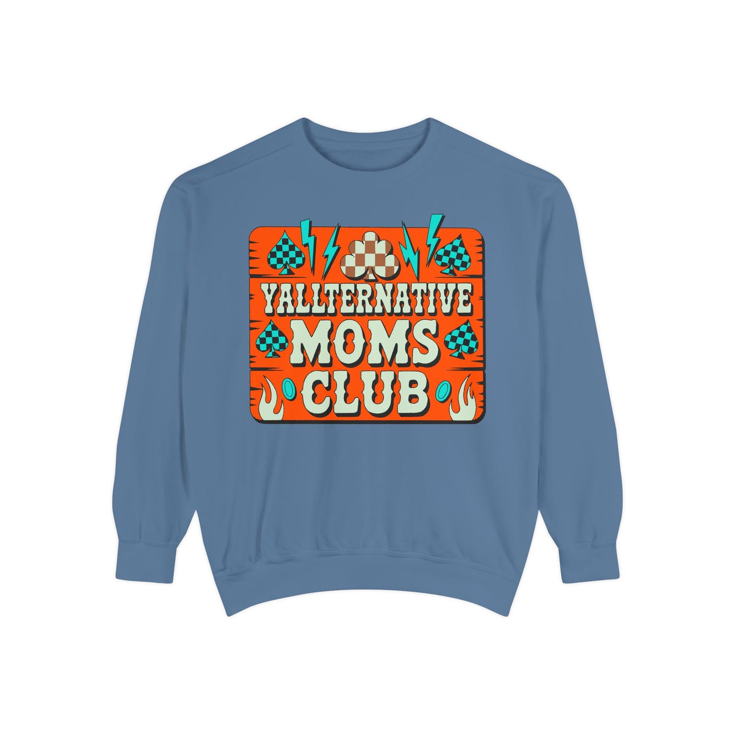 Yallternative Moms Club Sweatshirt | Cozy Unisex Apparel for Moms | Perfect Gift for Mother's Day, Casual Wear, Club Events