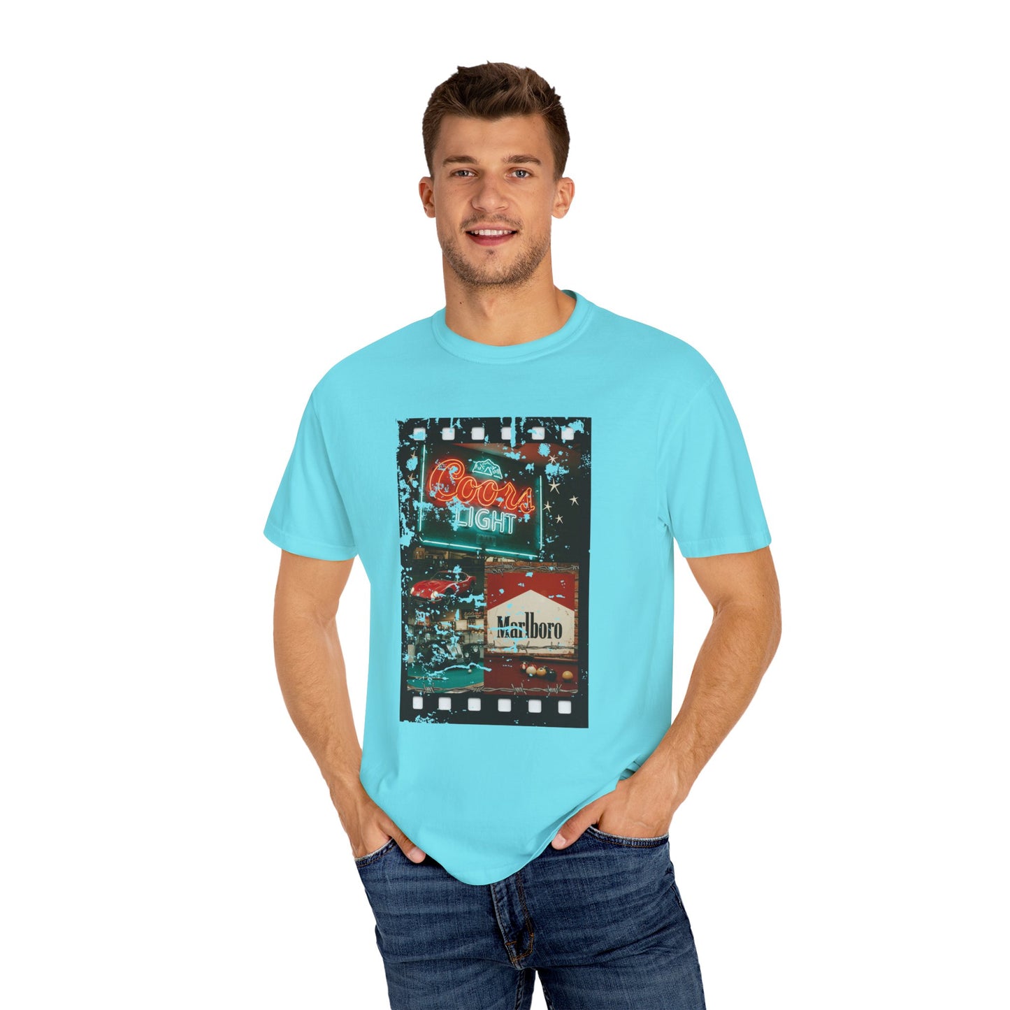 Retro Neon Sign T-Shirt, Vintage Apparel, Unisex Graphic Tee, Casual Wear, Gift for Him/Her, Street Style Outfit