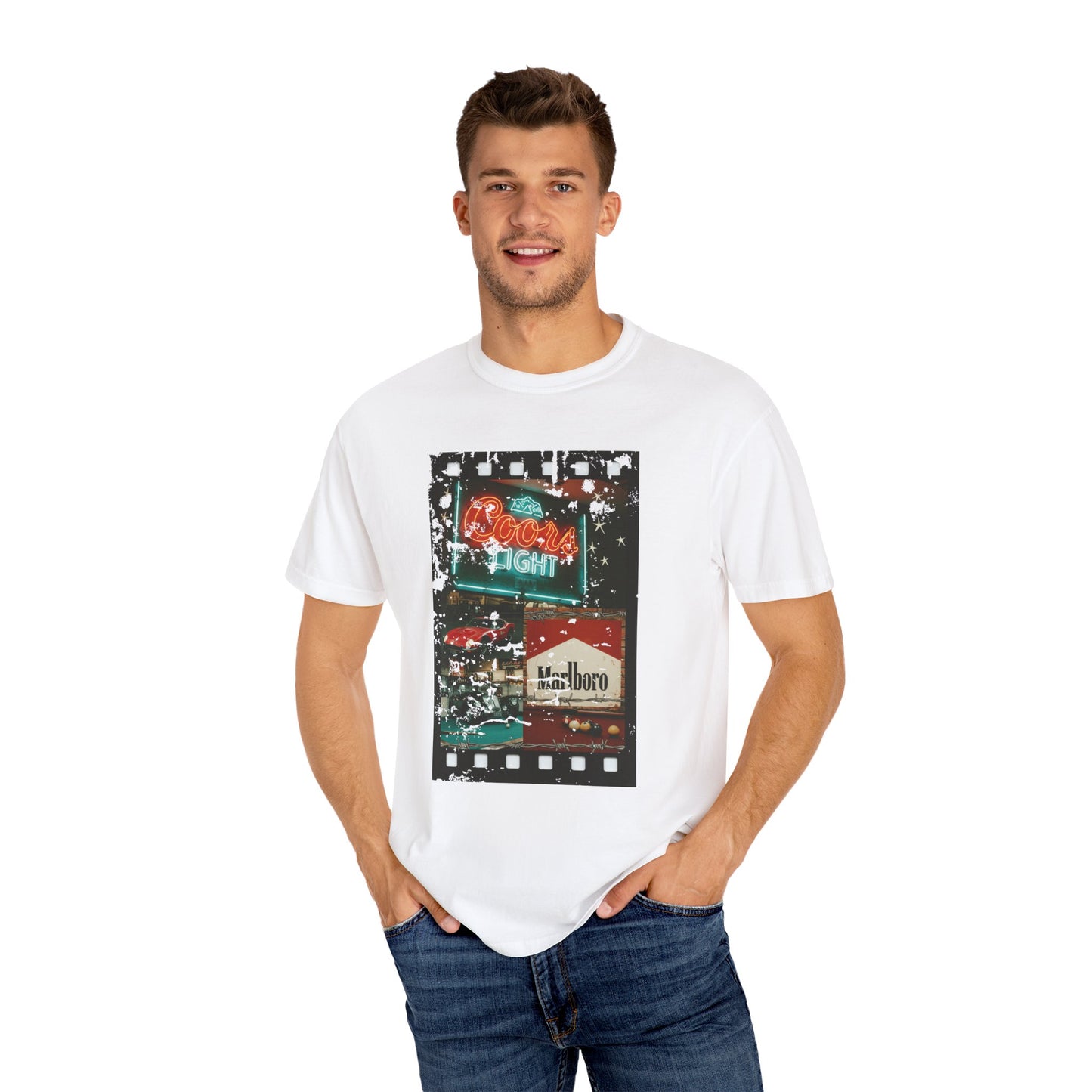 Retro Neon Sign T-Shirt, Vintage Apparel, Unisex Graphic Tee, Casual Wear, Gift for Him/Her, Street Style Outfit
