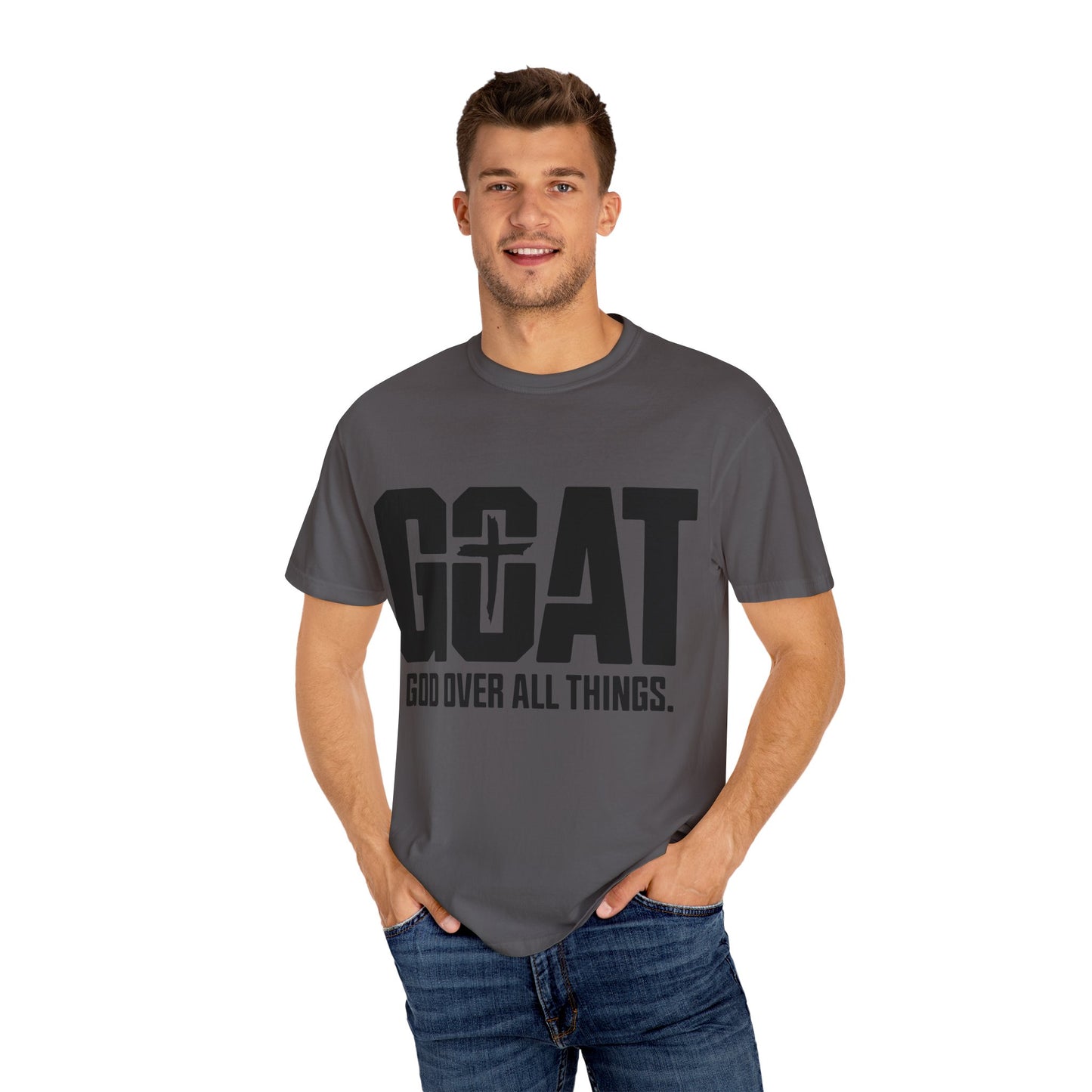God Over All Things T-Shirt, Unisex Vintage Tee, Casual Christian Apparel, Faith-Based Gifts, Everyday Wear, Inspirational Tops