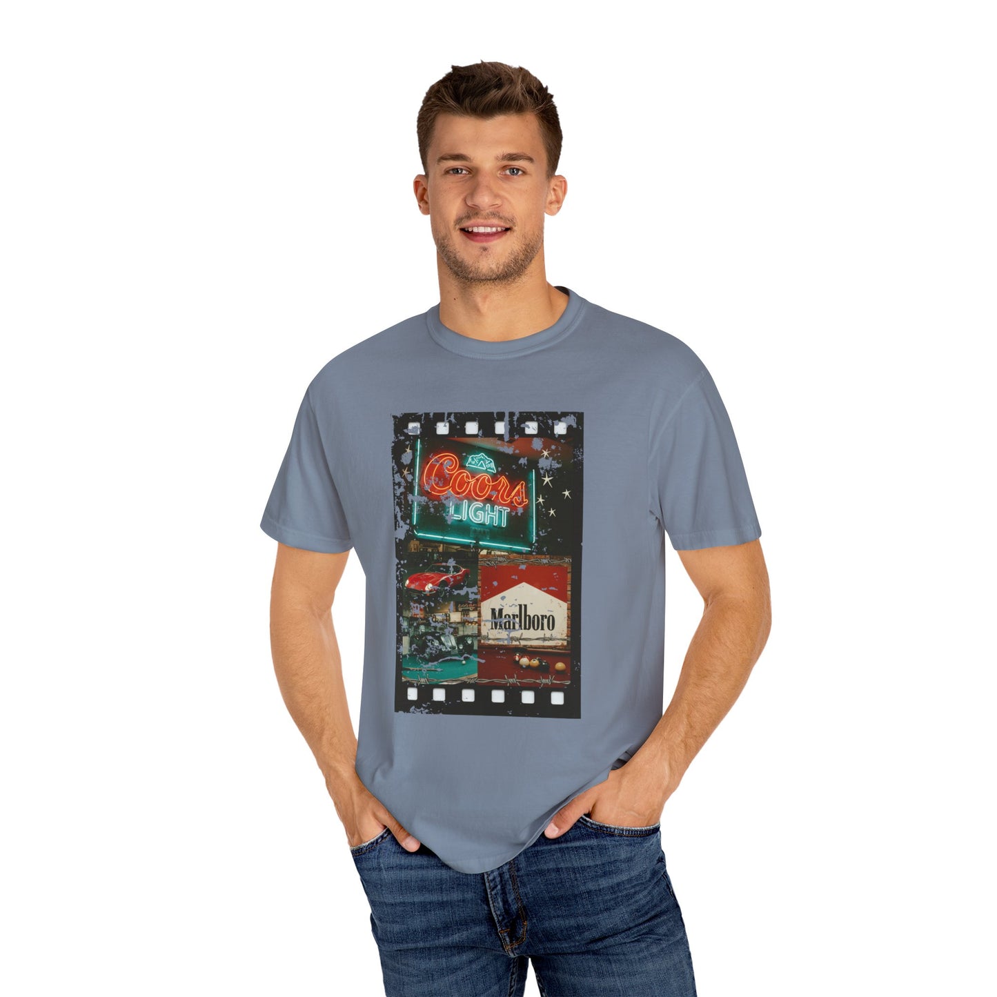 Retro Neon Sign T-Shirt, Vintage Apparel, Unisex Graphic Tee, Casual Wear, Gift for Him/Her, Street Style Outfit