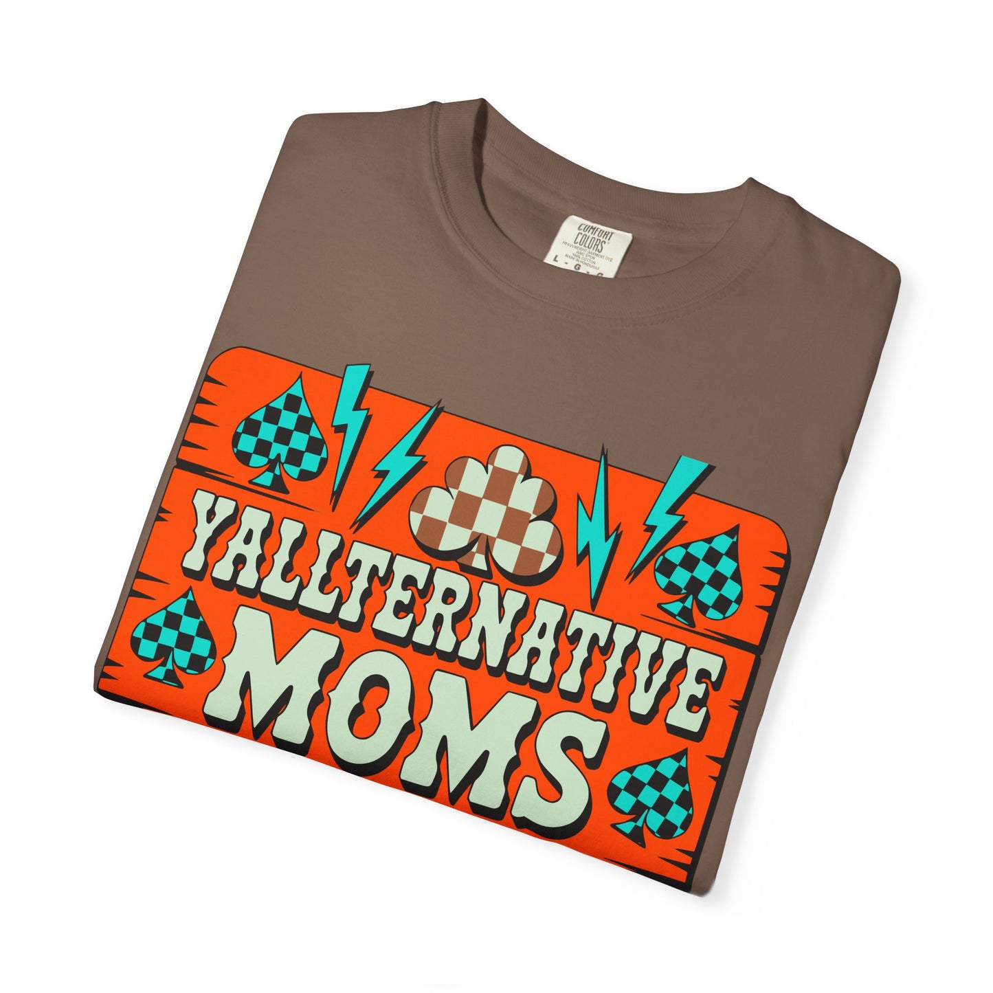 Yallternative Moms Club T-Shirt | Fun Unisex Tee for Moms | Perfect Gift | Casual Wear | Summer Vibes | Trendy Graphic Tee