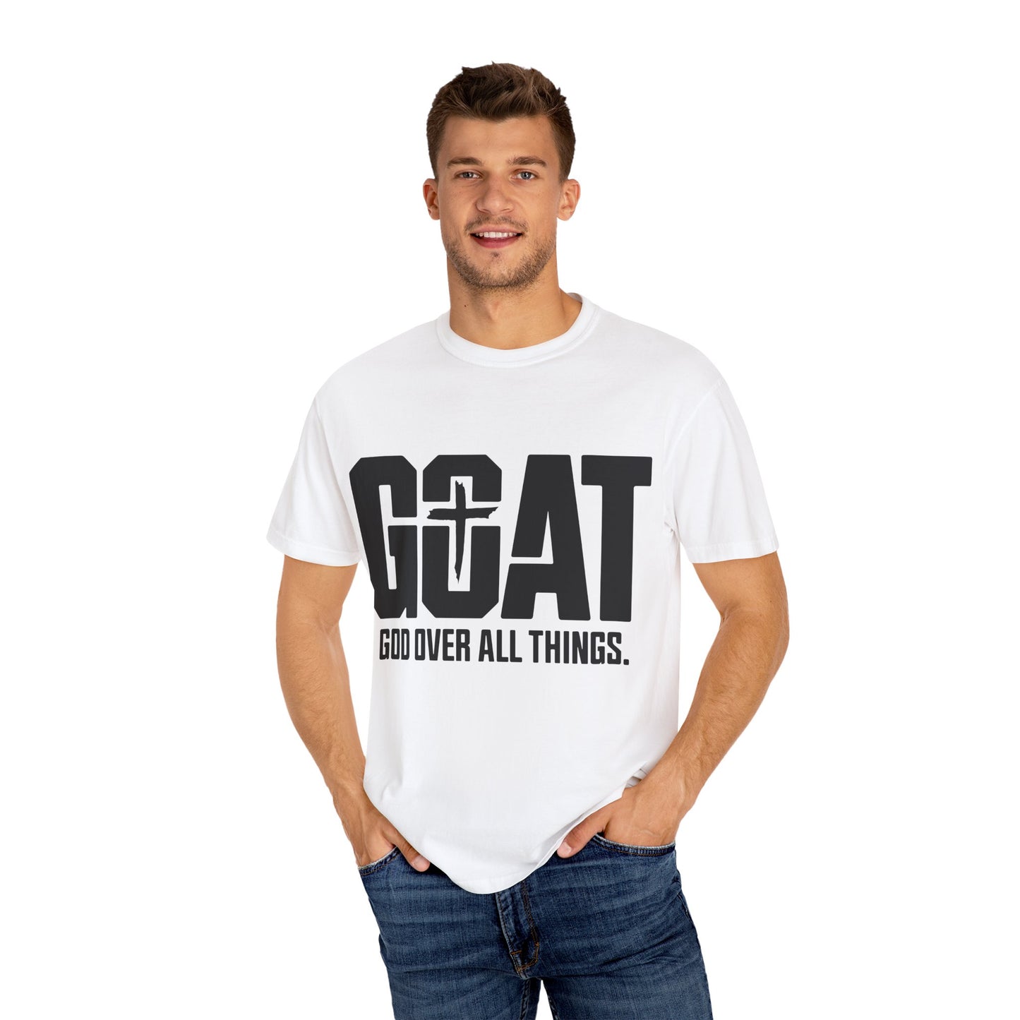 God Over All Things T-Shirt, Unisex Vintage Tee, Casual Christian Apparel, Faith-Based Gifts, Everyday Wear, Inspirational Tops