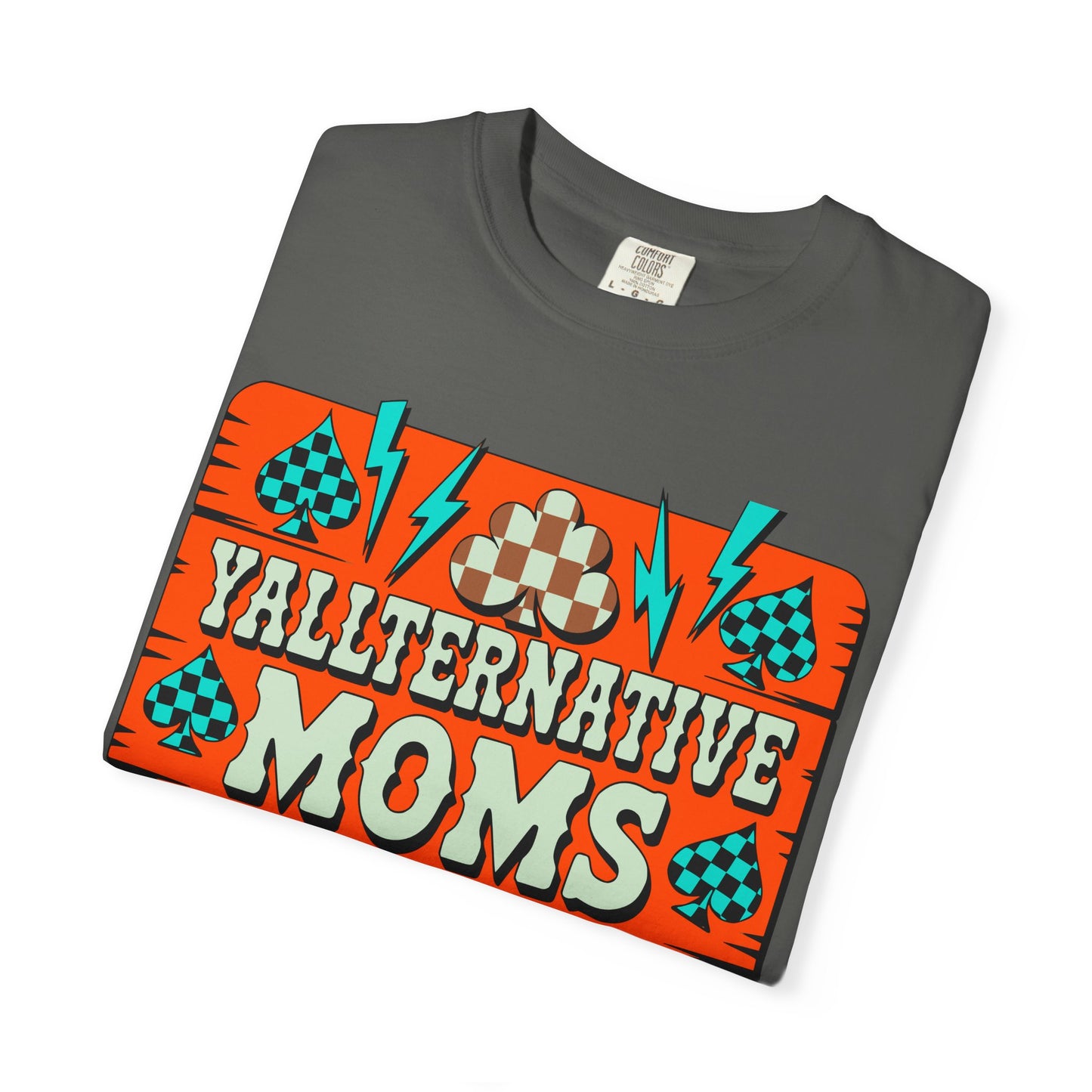 Yallternative Moms Club T-Shirt | Fun Unisex Tee for Moms | Perfect Gift | Casual Wear | Summer Vibes | Trendy Graphic Tee