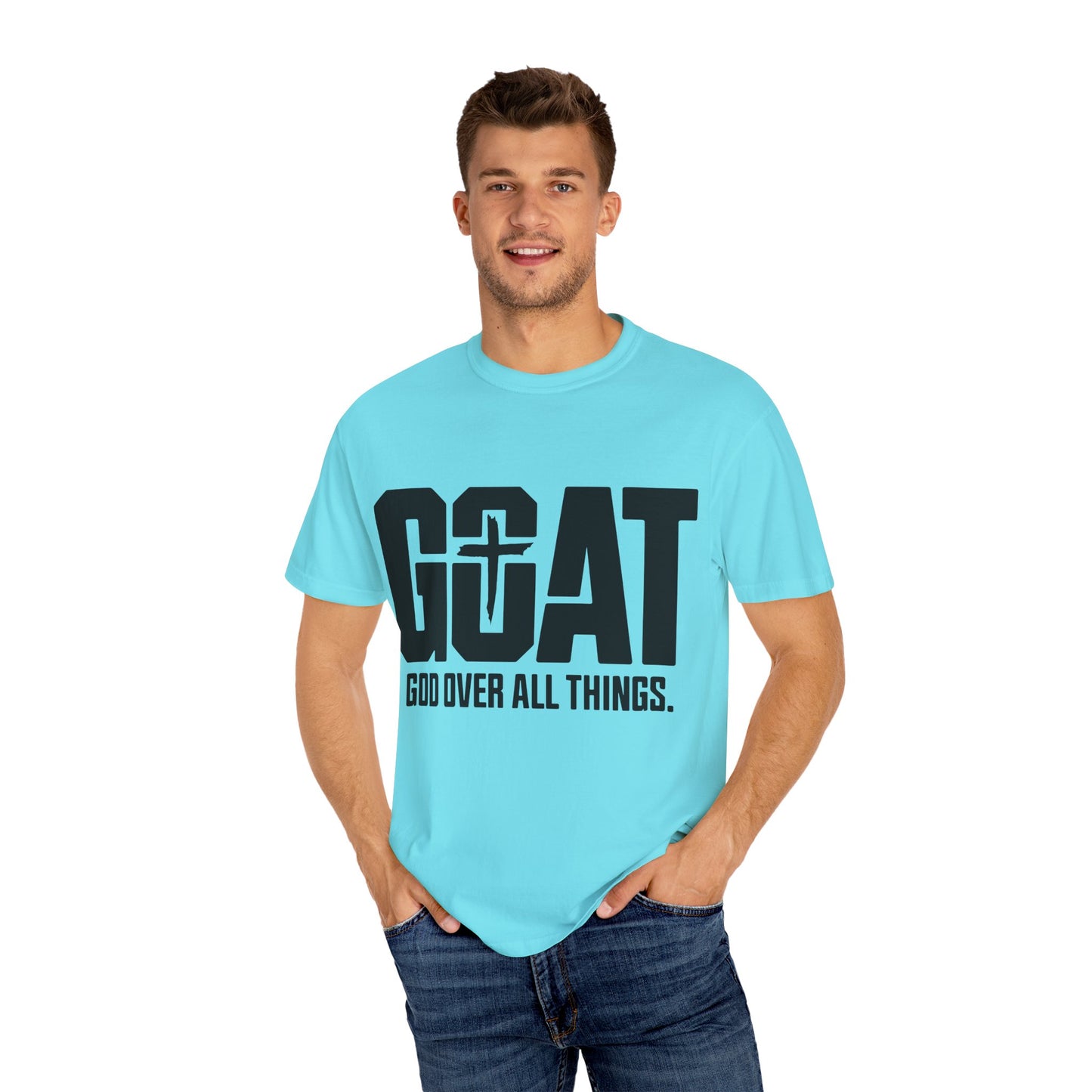 God Over All Things T-Shirt, Unisex Vintage Tee, Casual Christian Apparel, Faith-Based Gifts, Everyday Wear, Inspirational Tops