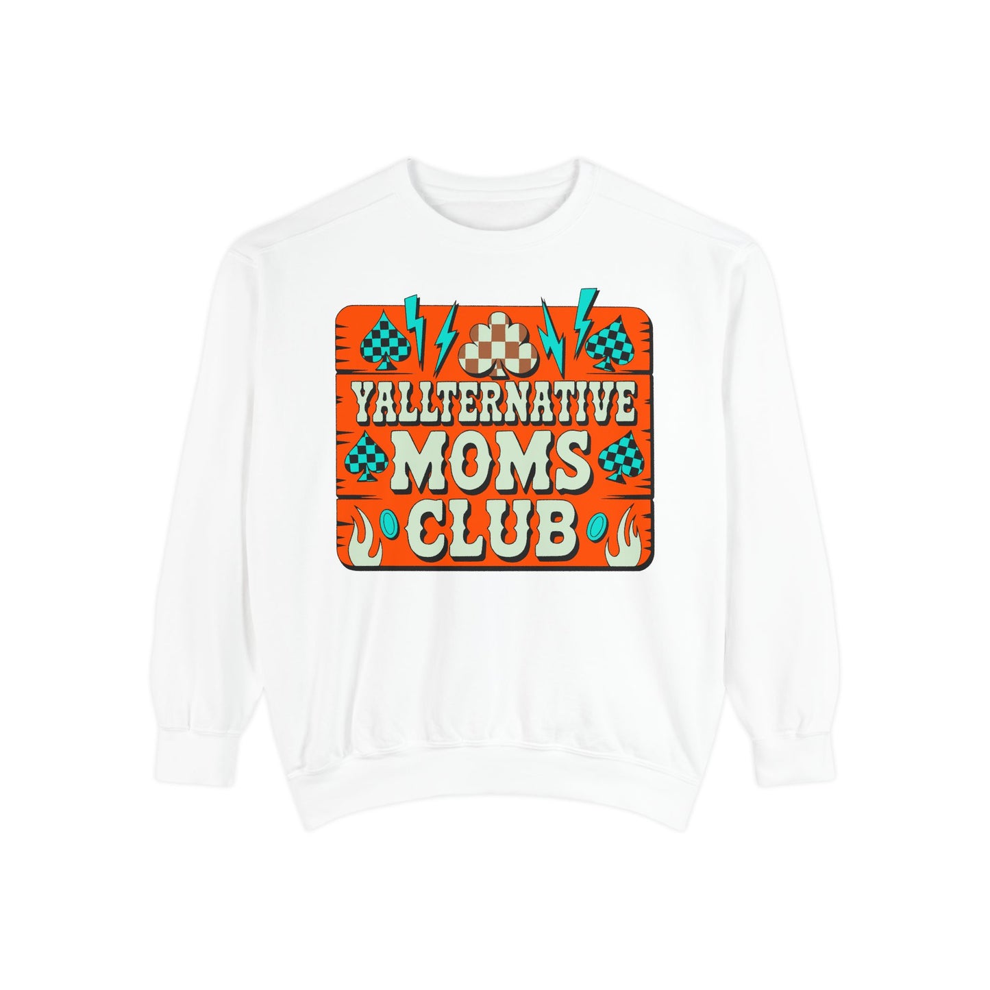 Yallternative Moms Club Sweatshirt | Cozy Unisex Apparel for Moms | Perfect Gift for Mother's Day, Casual Wear, Club Events