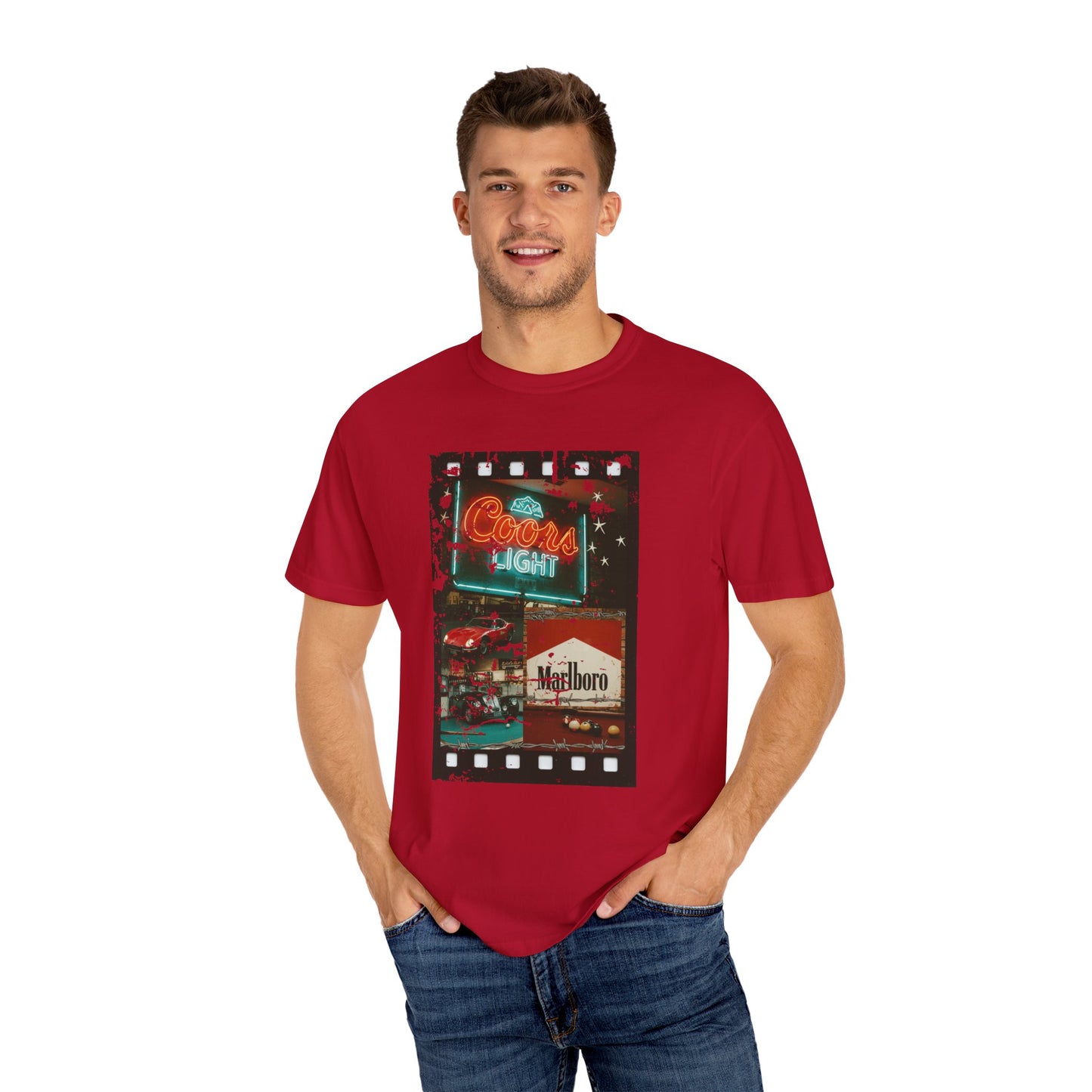Retro Neon Sign T-Shirt, Vintage Apparel, Unisex Graphic Tee, Casual Wear, Gift for Him/Her, Street Style Outfit