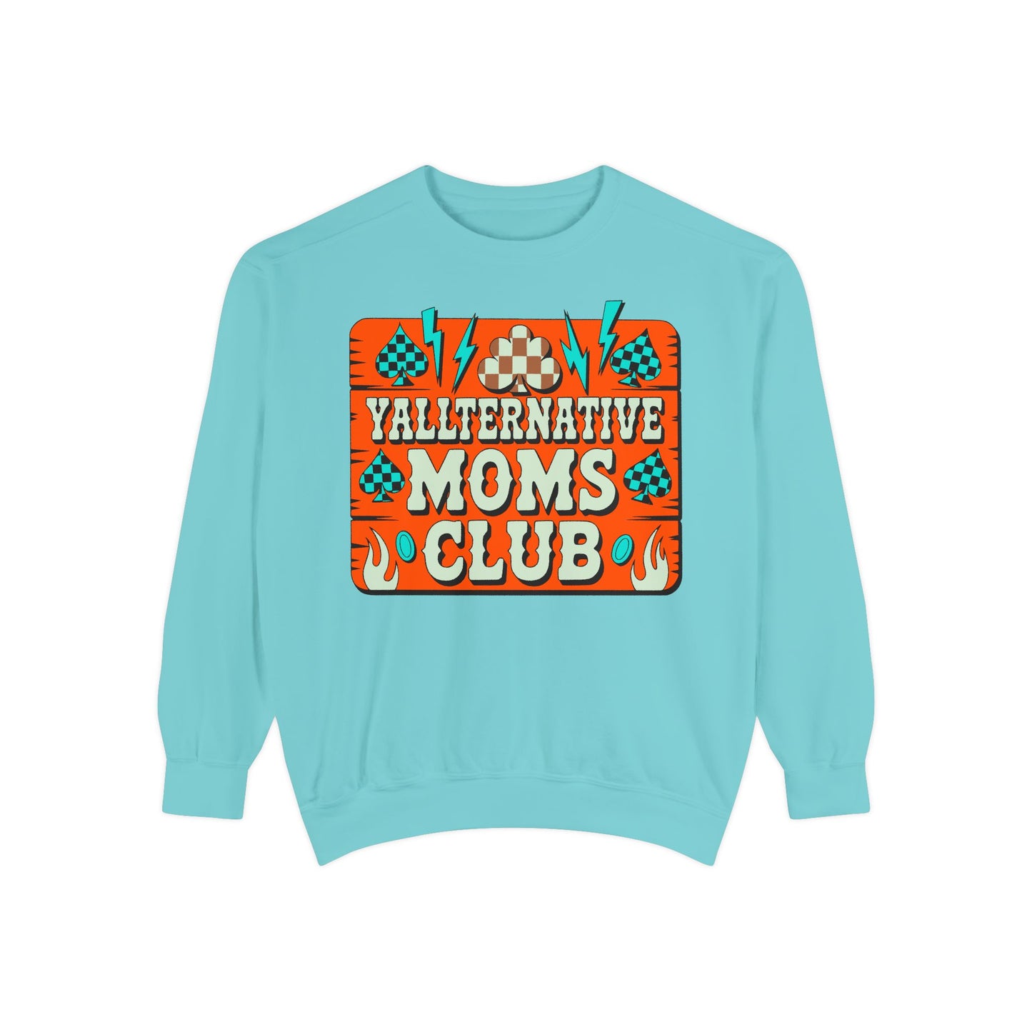 Yallternative Moms Club Sweatshirt | Cozy Unisex Apparel for Moms | Perfect Gift for Mother's Day, Casual Wear, Club Events