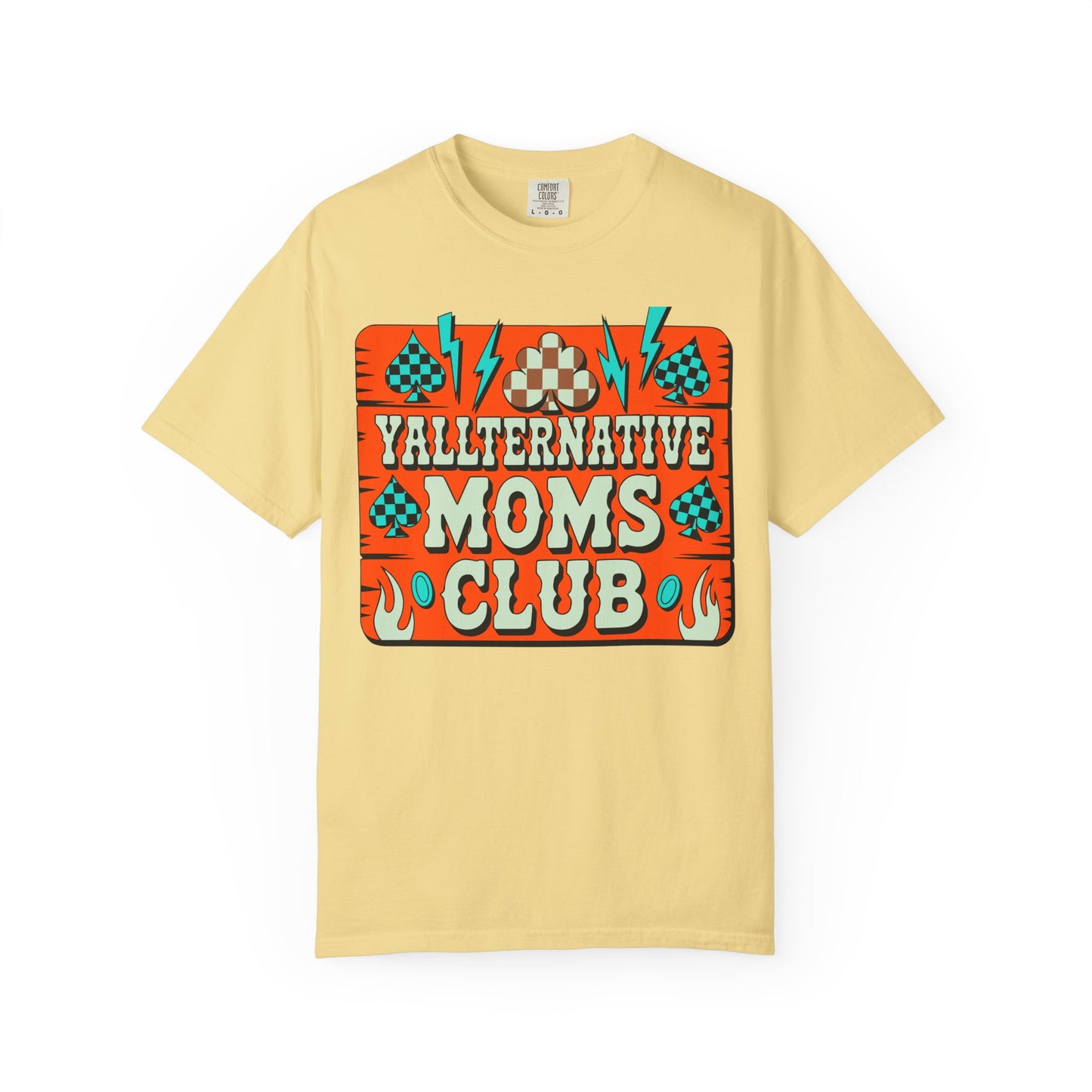 Yallternative Moms Club T-Shirt | Fun Unisex Tee for Moms | Perfect Gift | Casual Wear | Summer Vibes | Trendy Graphic Tee