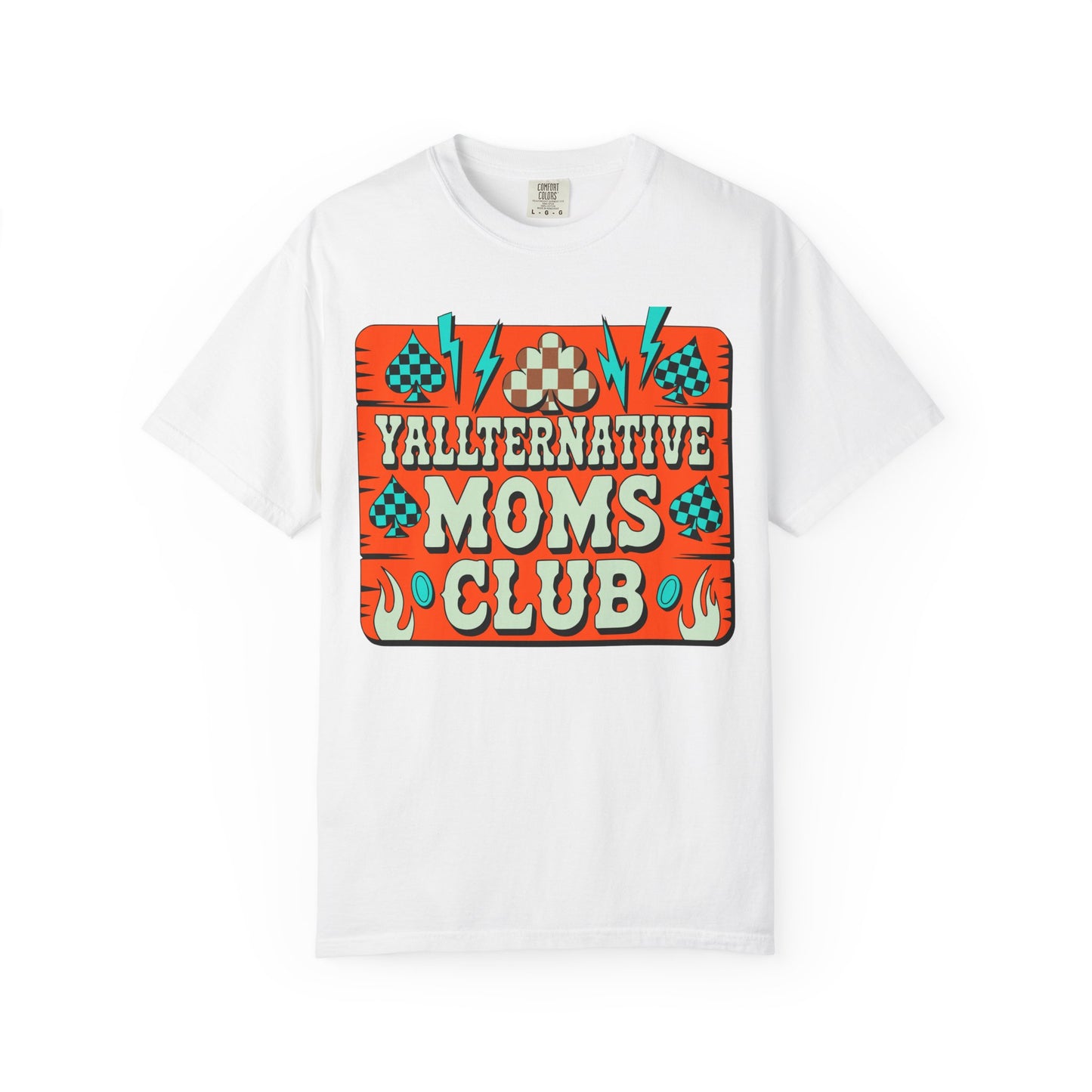 Yallternative Moms Club T-Shirt | Fun Unisex Tee for Moms | Perfect Gift | Casual Wear | Summer Vibes | Trendy Graphic Tee