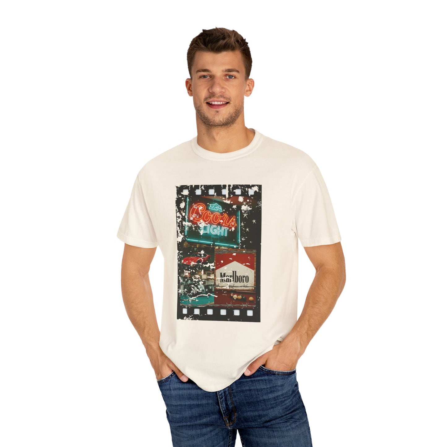 Retro Neon Sign T-Shirt, Vintage Apparel, Unisex Graphic Tee, Casual Wear, Gift for Him/Her, Street Style Outfit
