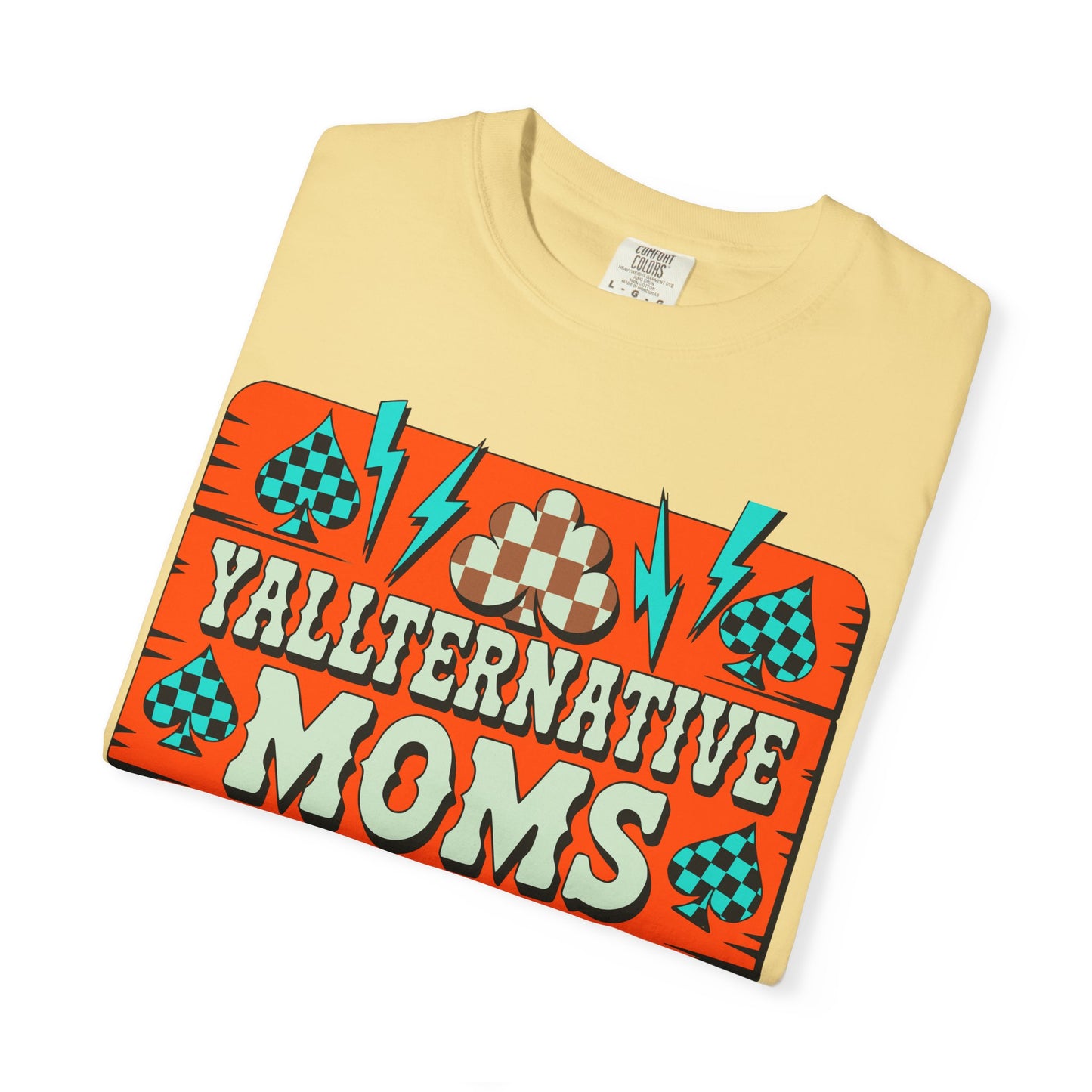 Yallternative Moms Club T-Shirt | Fun Unisex Tee for Moms | Perfect Gift | Casual Wear | Summer Vibes | Trendy Graphic Tee