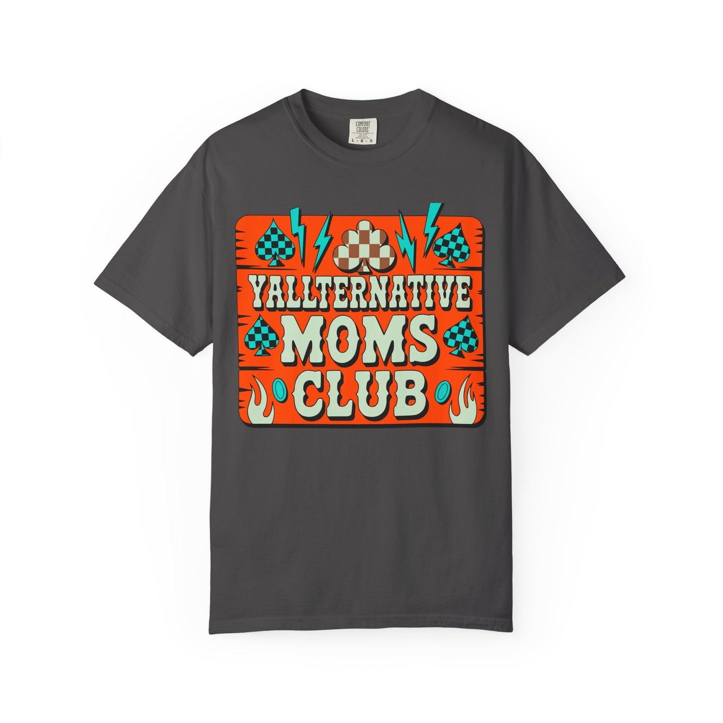 Yallternative Moms Club T-Shirt | Fun Unisex Tee for Moms | Perfect Gift | Casual Wear | Summer Vibes | Trendy Graphic Tee