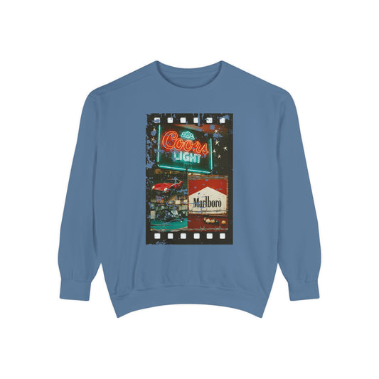 Retro Film Night Sweatshirt, Cozy Unisex Sweatshirt, Movie Night Gift, Vintage Style Crewneck, Casual Lounge Wear, Great for Film Lovers