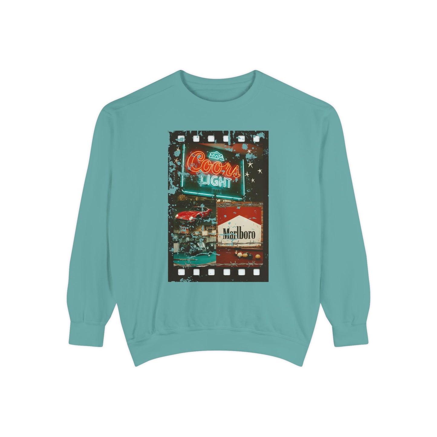 Retro Film Night Sweatshirt, Cozy Unisex Sweatshirt, Movie Night Gift, Vintage Style Crewneck, Casual Lounge Wear, Great for Film Lovers