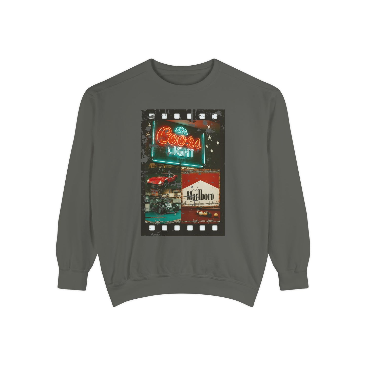 Retro Film Night Sweatshirt, Cozy Unisex Sweatshirt, Movie Night Gift, Vintage Style Crewneck, Casual Lounge Wear, Great for Film Lovers