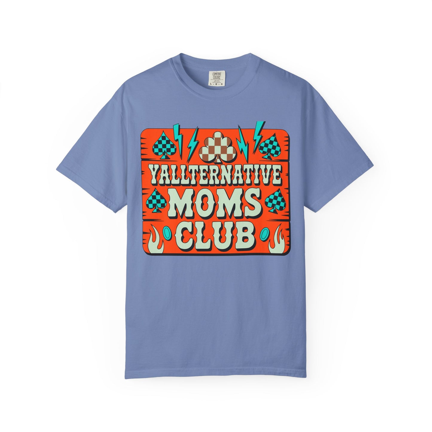 Yallternative Moms Club T-Shirt | Fun Unisex Tee for Moms | Perfect Gift | Casual Wear | Summer Vibes | Trendy Graphic Tee