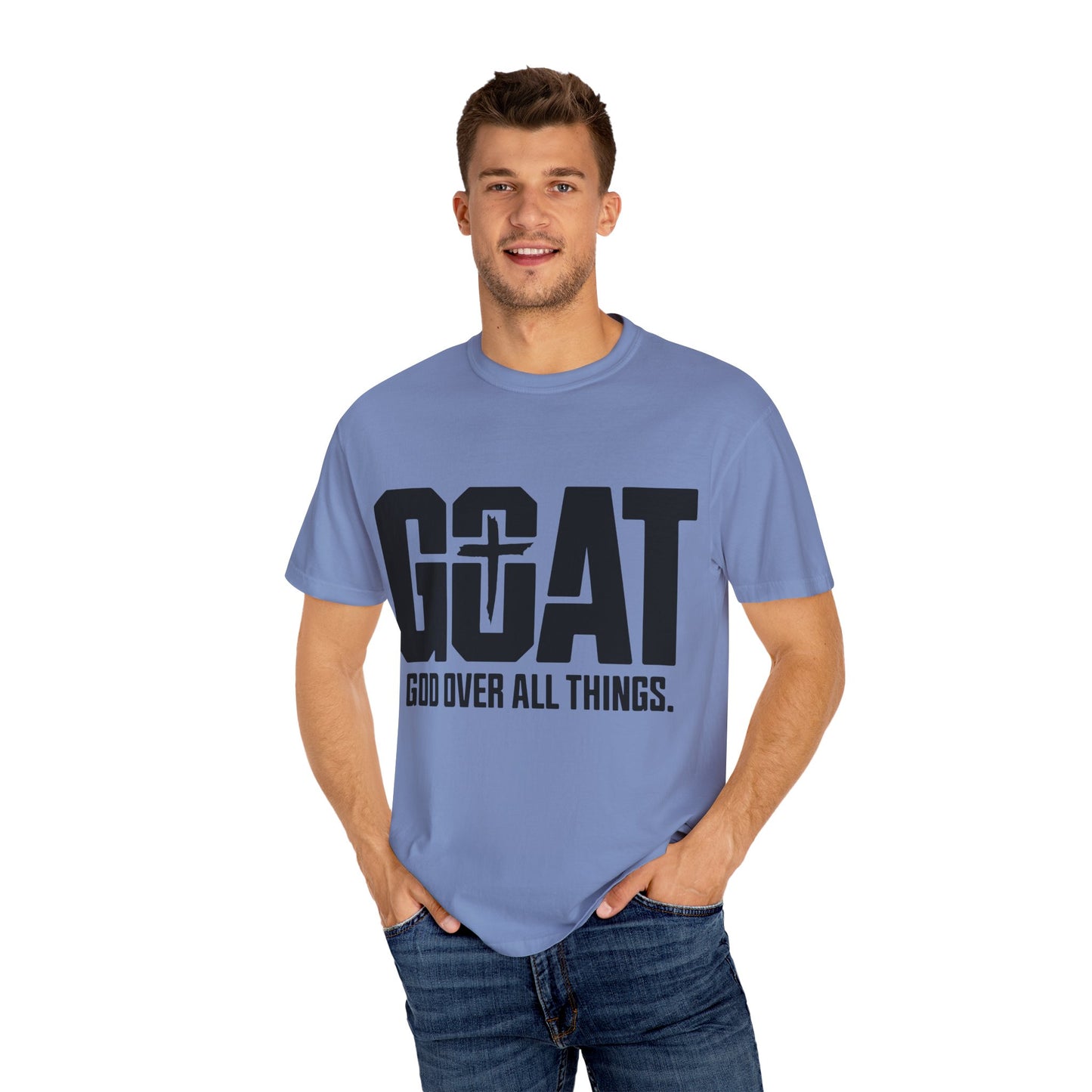 God Over All Things T-Shirt, Unisex Vintage Tee, Casual Christian Apparel, Faith-Based Gifts, Everyday Wear, Inspirational Tops