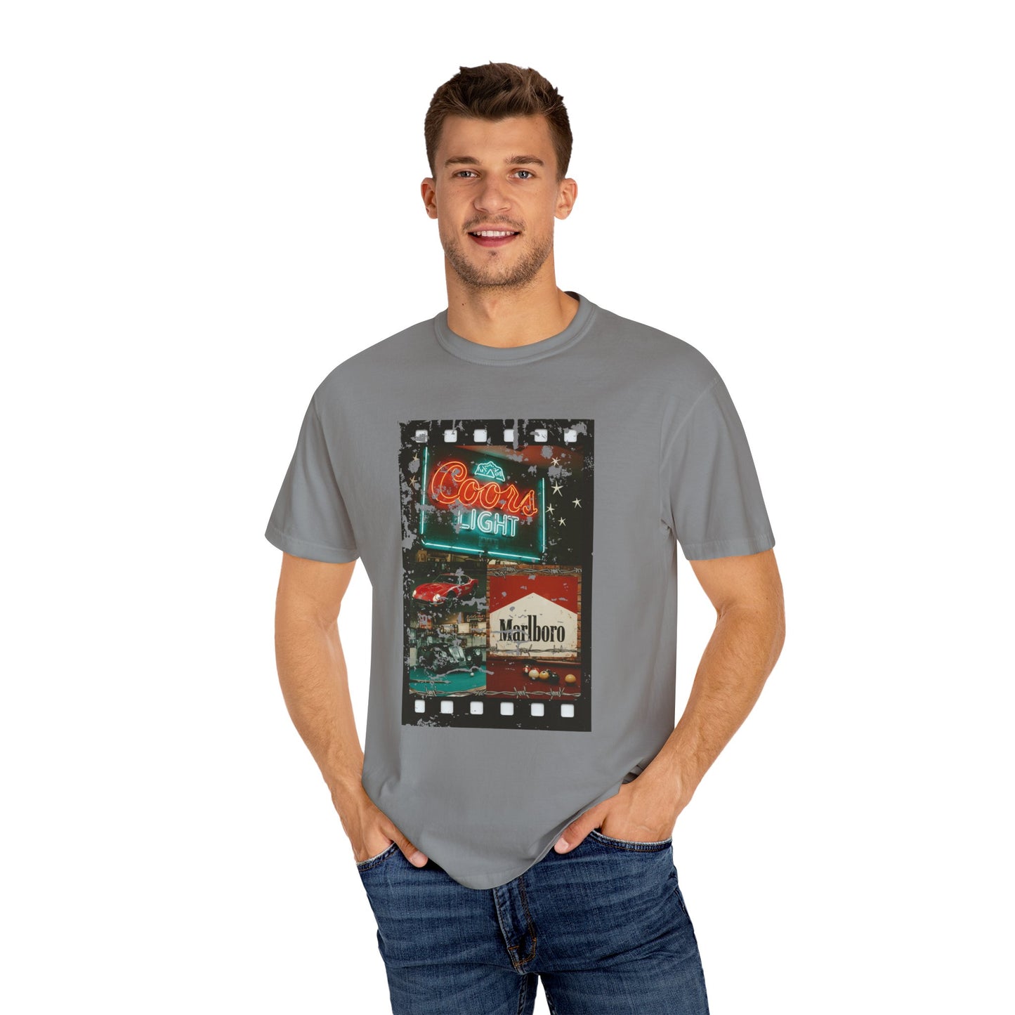 Retro Neon Sign T-Shirt, Vintage Apparel, Unisex Graphic Tee, Casual Wear, Gift for Him/Her, Street Style Outfit