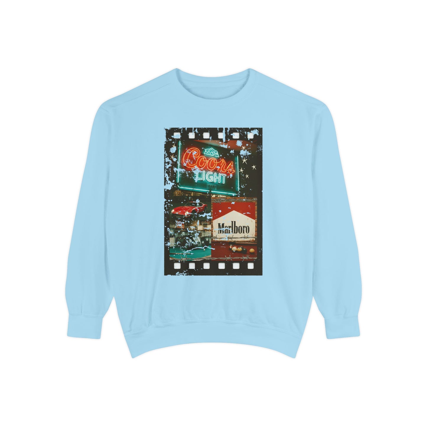Retro Film Night Sweatshirt, Cozy Unisex Sweatshirt, Movie Night Gift, Vintage Style Crewneck, Casual Lounge Wear, Great for Film Lovers