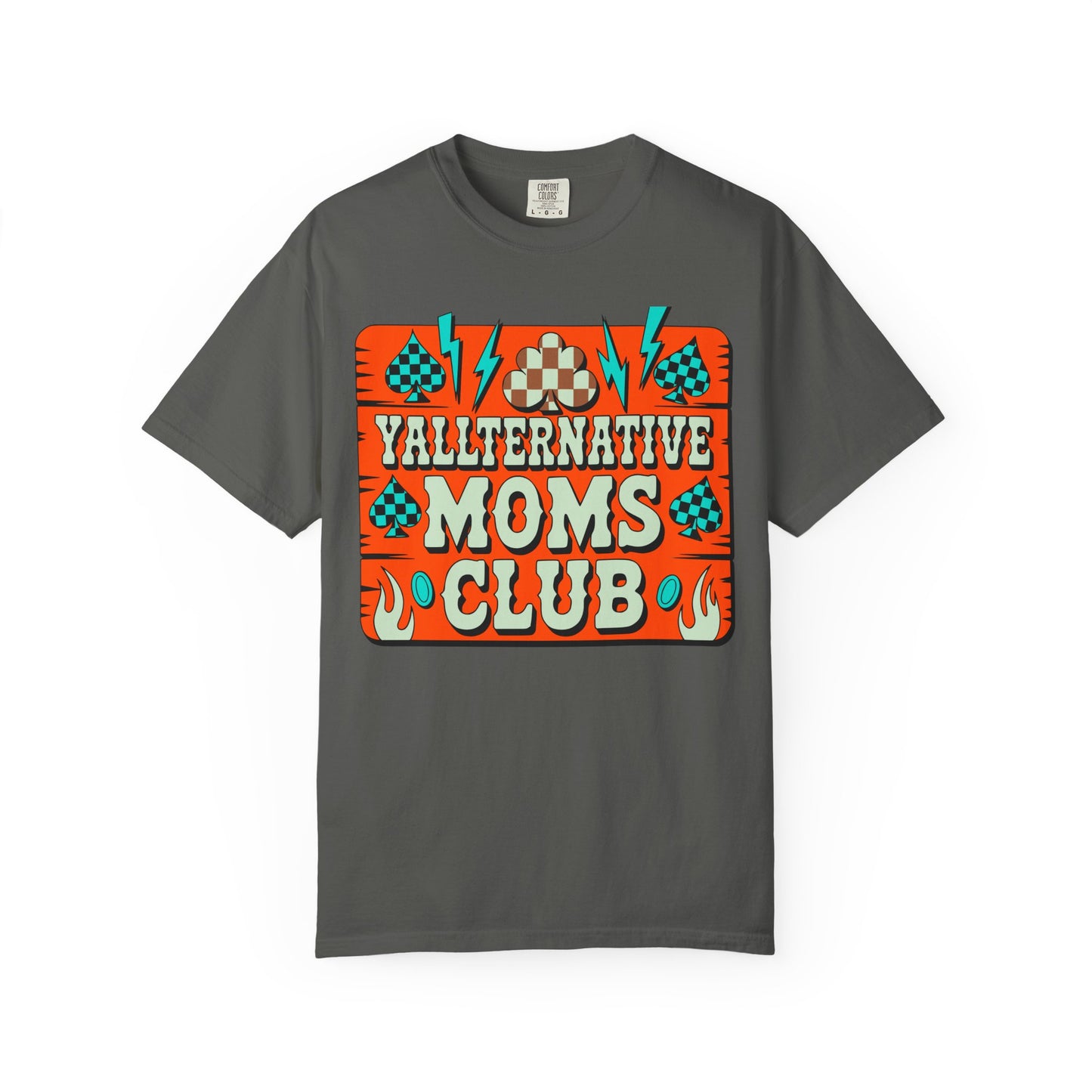 Yallternative Moms Club T-Shirt | Fun Unisex Tee for Moms | Perfect Gift | Casual Wear | Summer Vibes | Trendy Graphic Tee