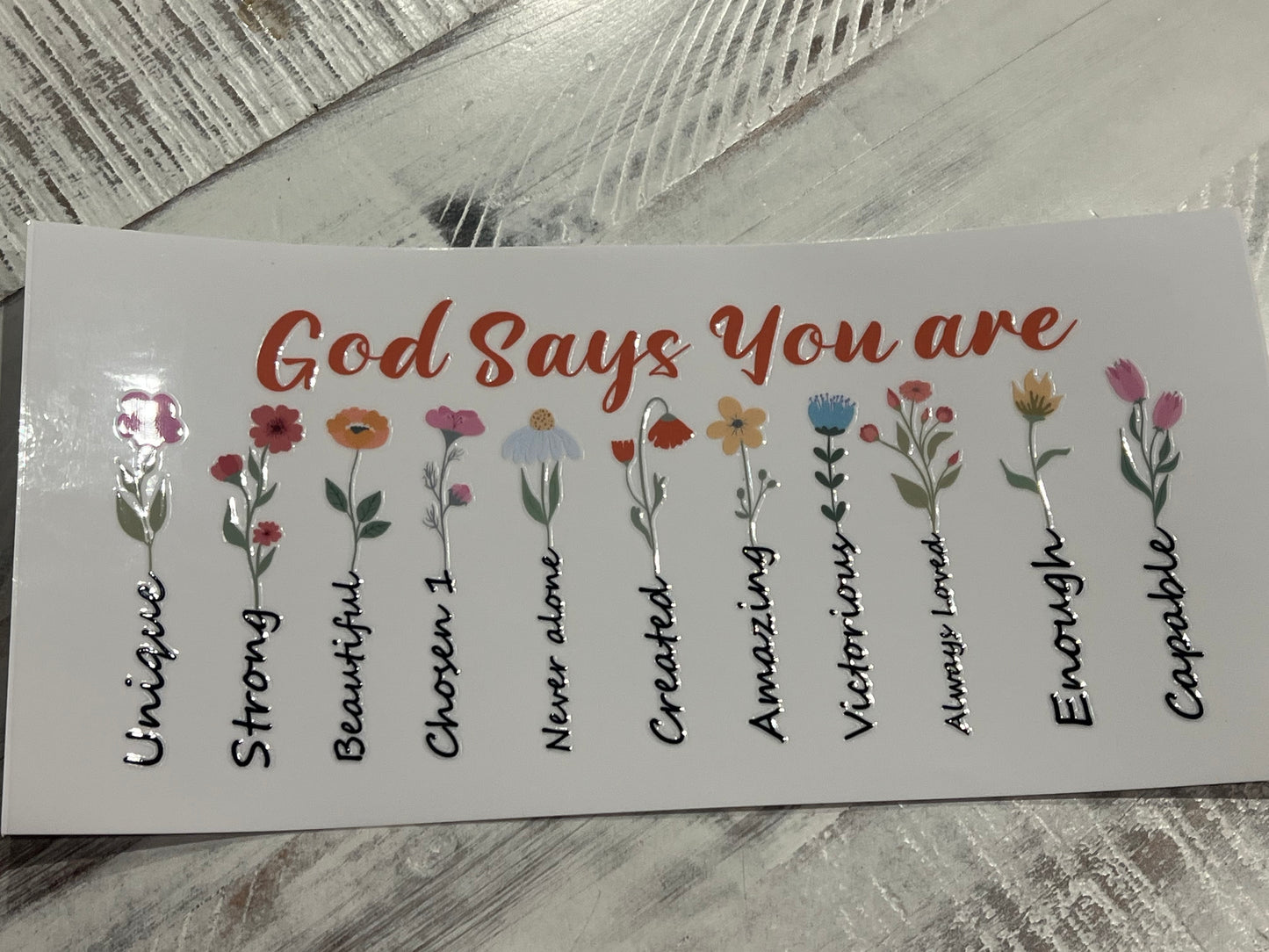 GOD SAYS YOU ARE