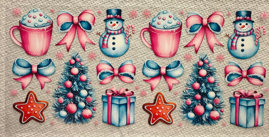 #1024 PINK & BLUE CHRISTMAS
