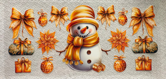 #1042 GOLD SNOWMAN