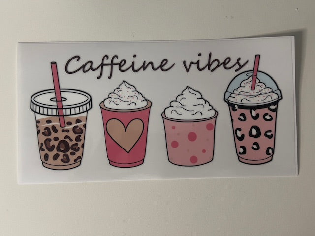 CAFFINE VIBES DECAL
