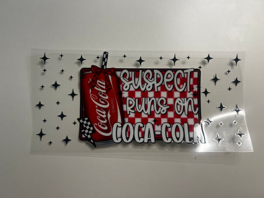 SUSPENCTS RUNS ON COCA COLA