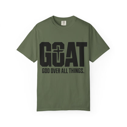 God Over All Things T-Shirt, Unisex Vintage Tee, Casual Christian Apparel, Faith-Based Gifts, Everyday Wear, Inspirational Tops